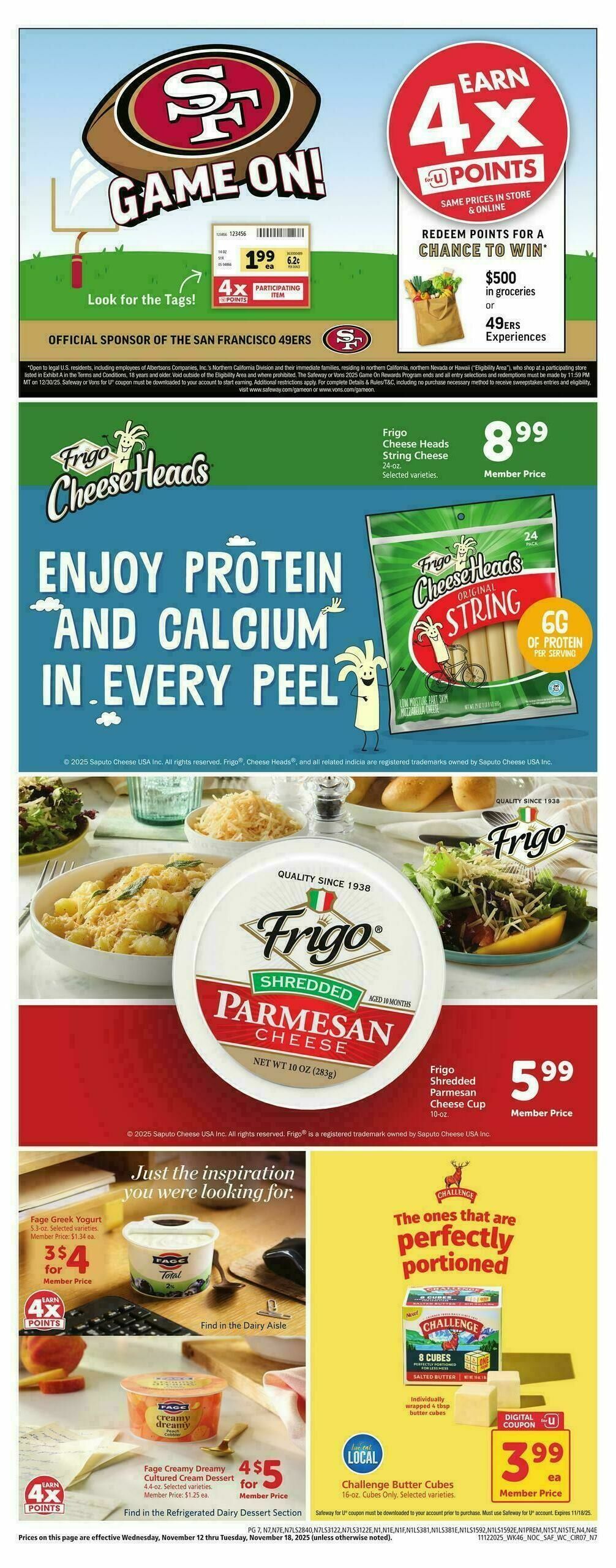 Safeway Weekly Ad from November 12