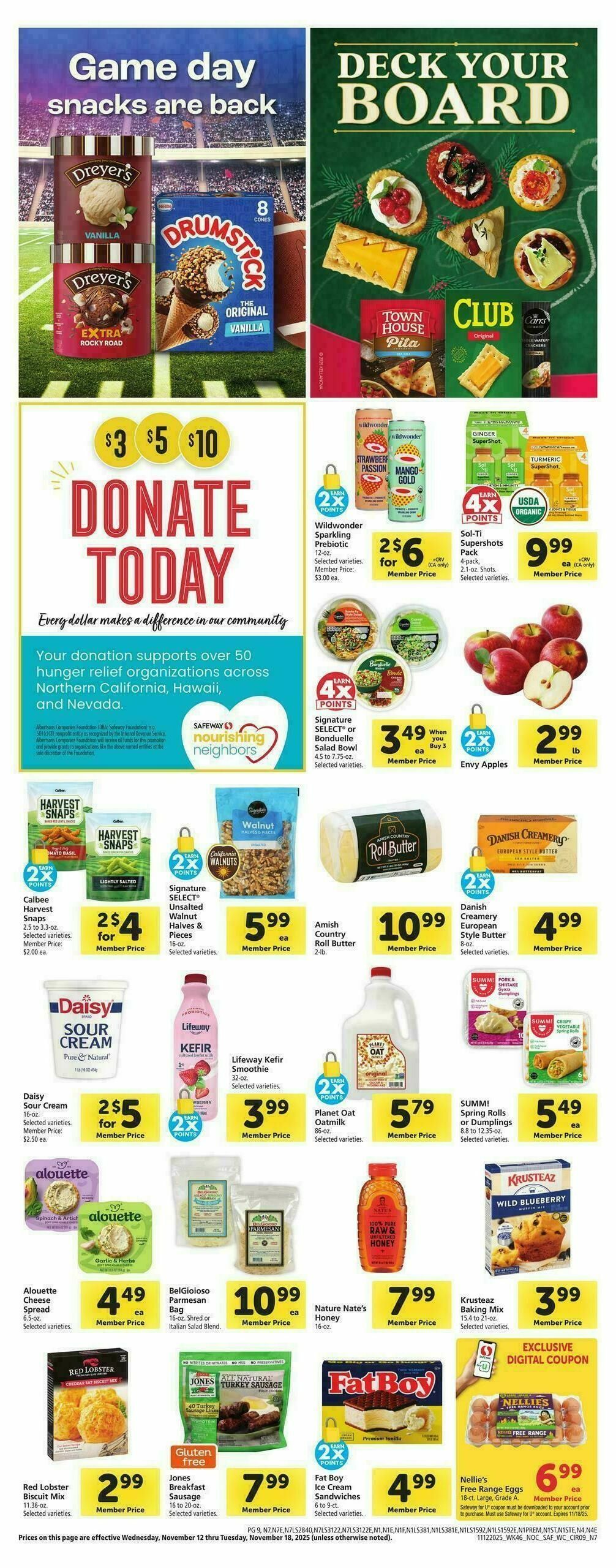 Safeway Weekly Ad from November 12