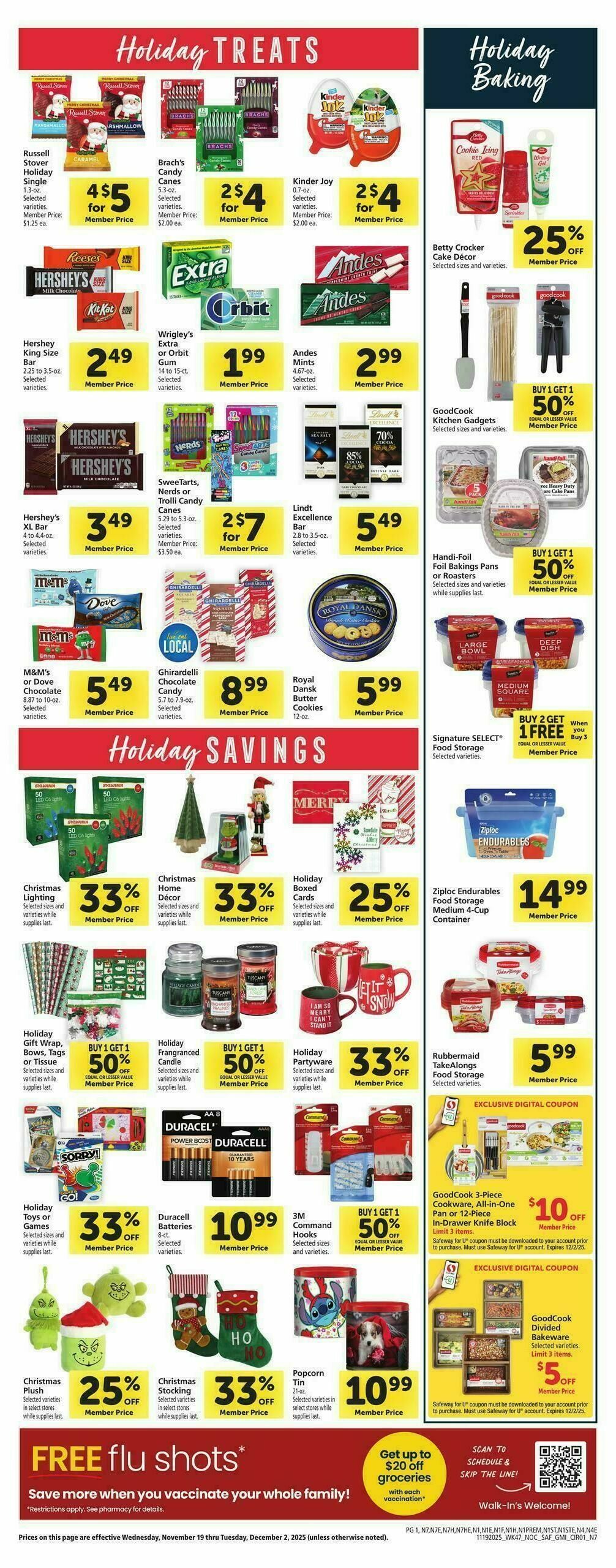 Safeway Weekly Ad from November 19