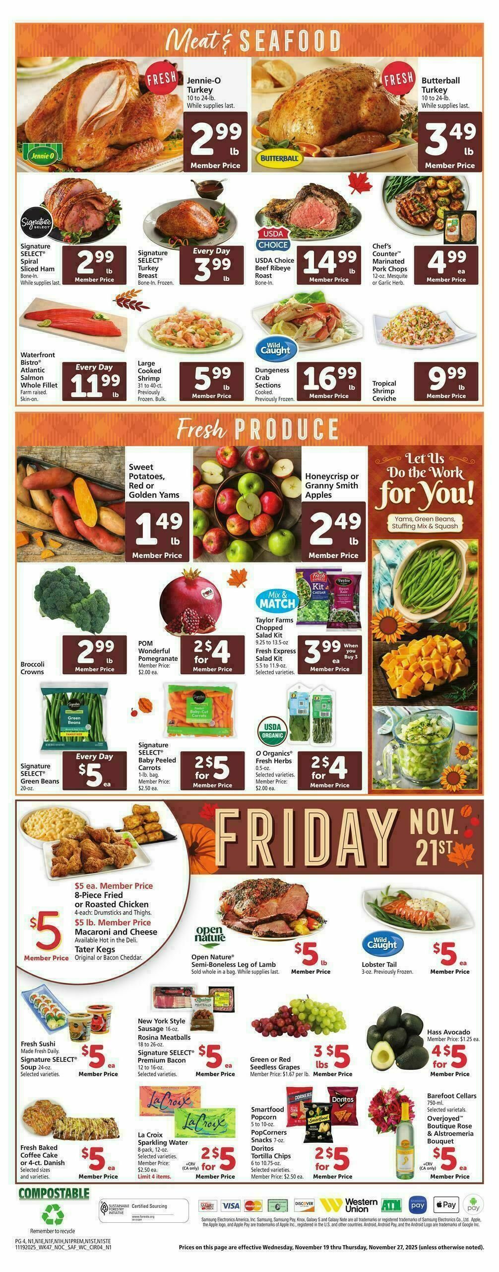 Safeway Weekly Ad from November 19