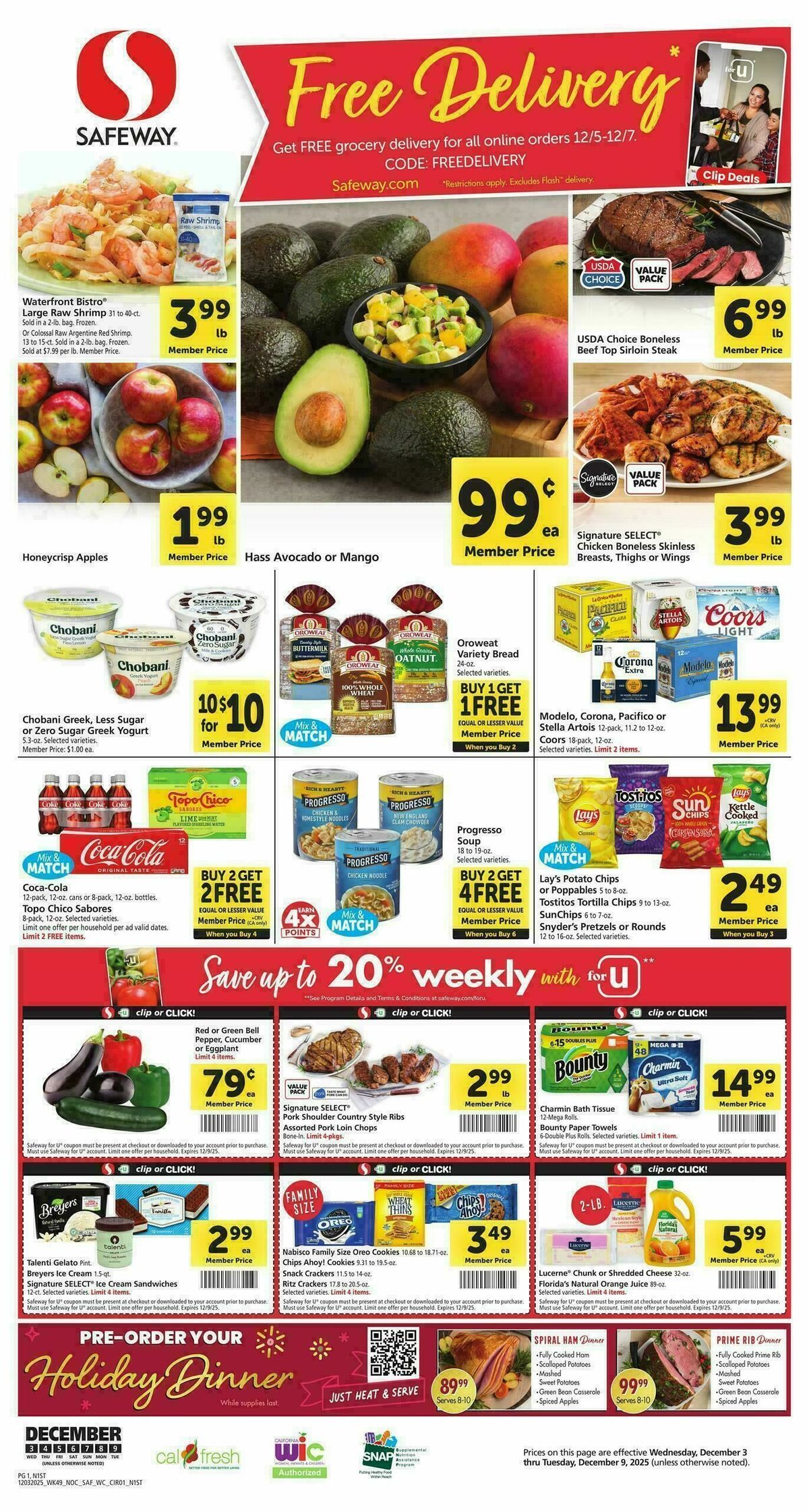 Safeway Weekly Ad from December 3