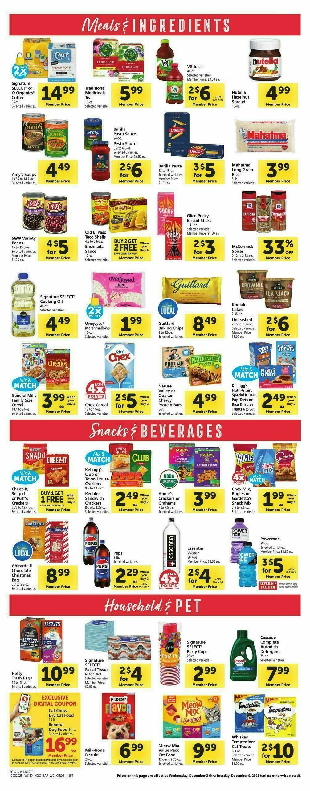 Safeway Weekly Ad from December 3