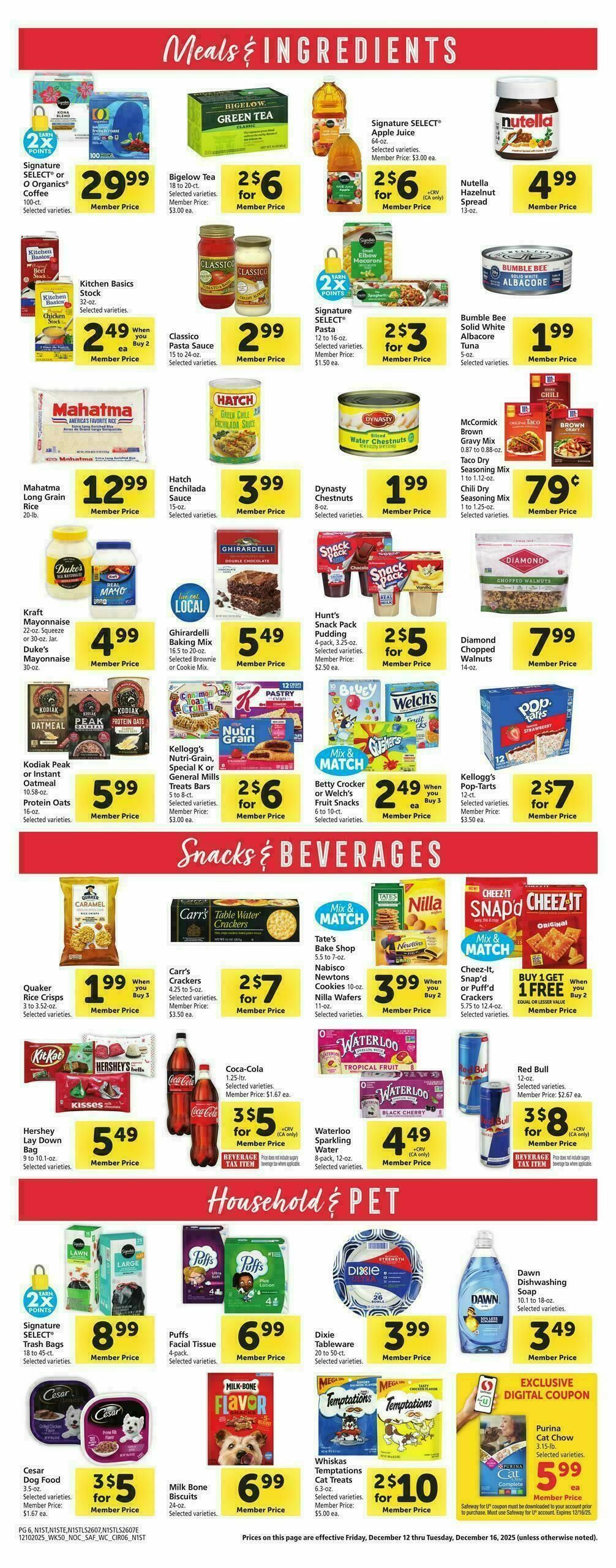 Safeway Weekly Ad from December 10