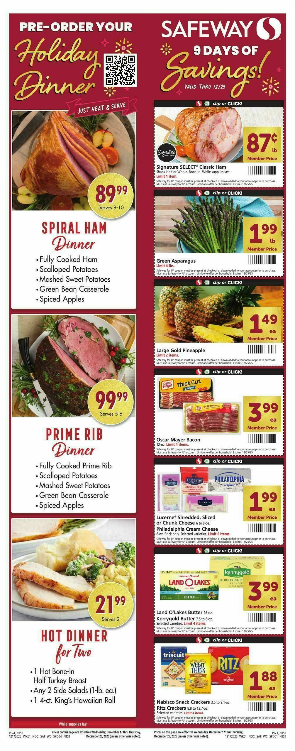 Safeway Weekly Ad from December 17