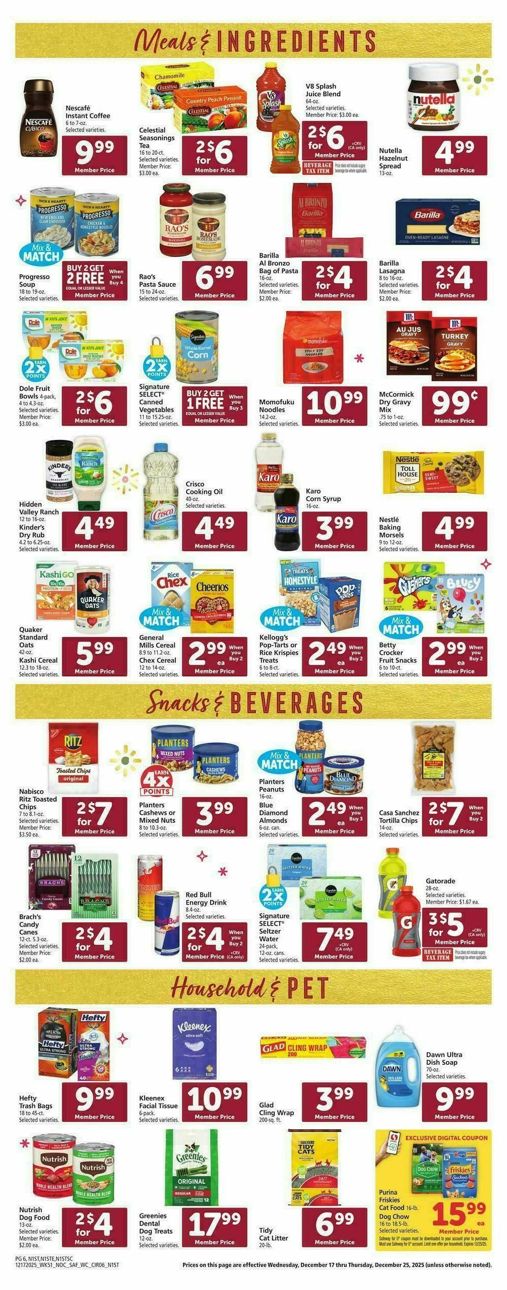 Safeway Weekly Ad from December 17