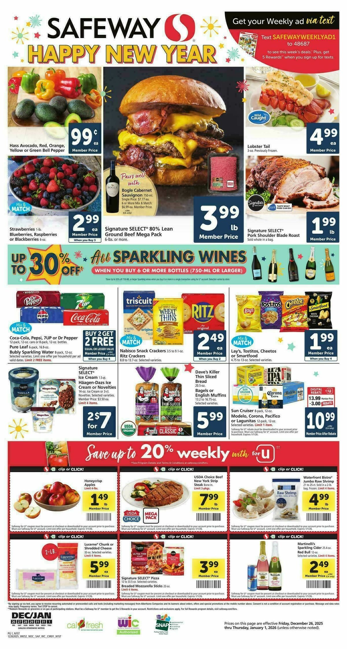 Safeway Weekly Ad from December 26