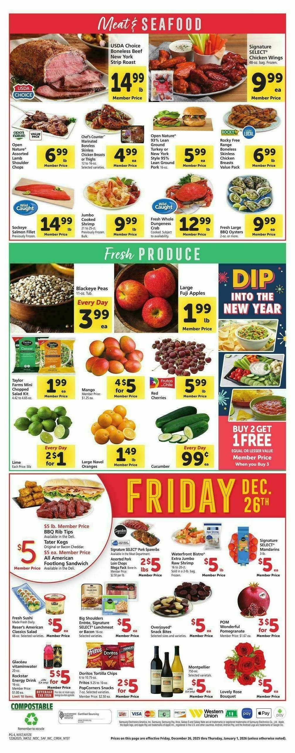 Safeway Weekly Ad from December 26
