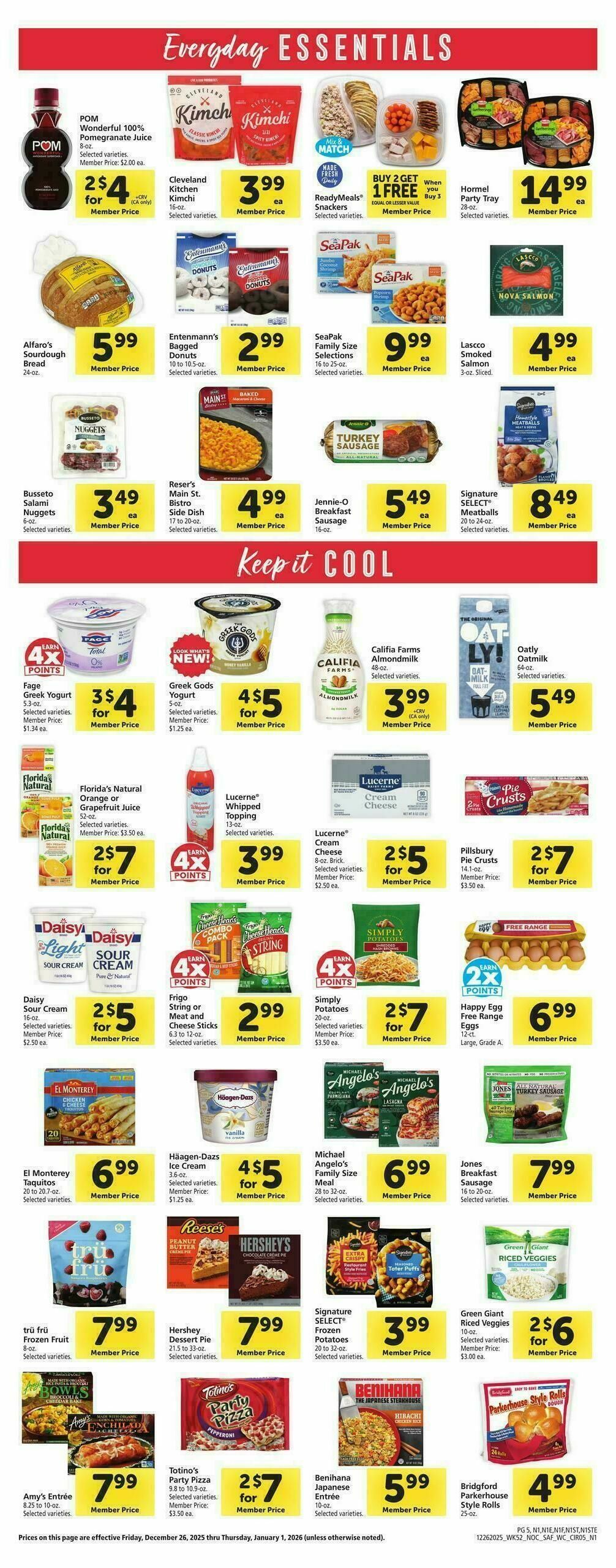 Safeway Weekly Ad from December 26