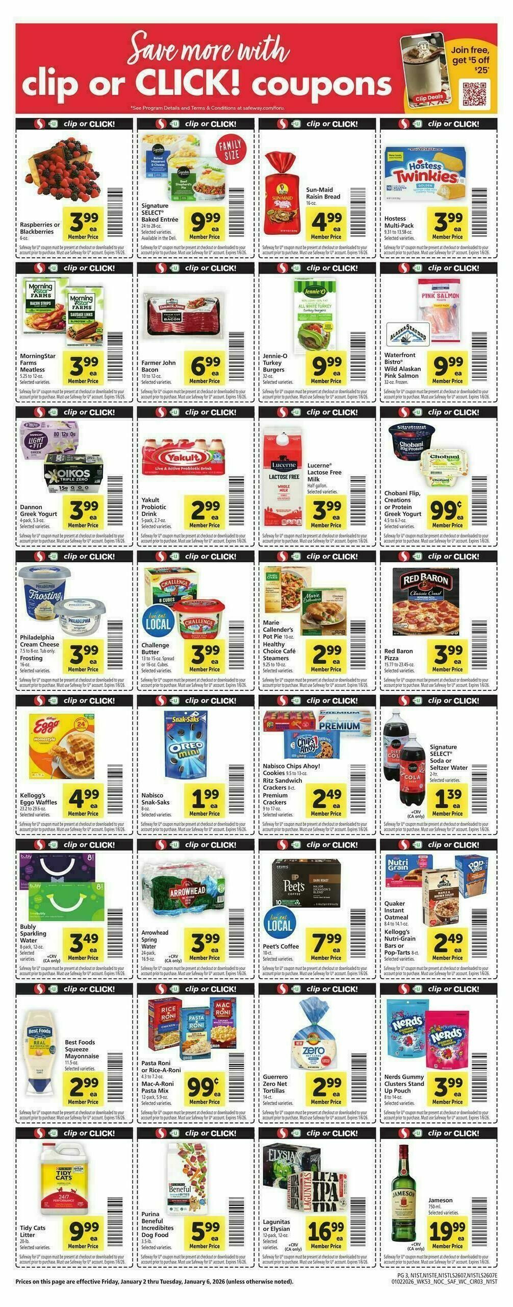 Safeway Weekly Ad from January 2