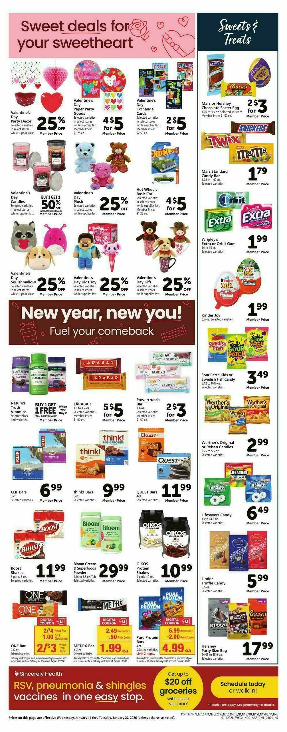 Safeway Weekly Ad from January 14