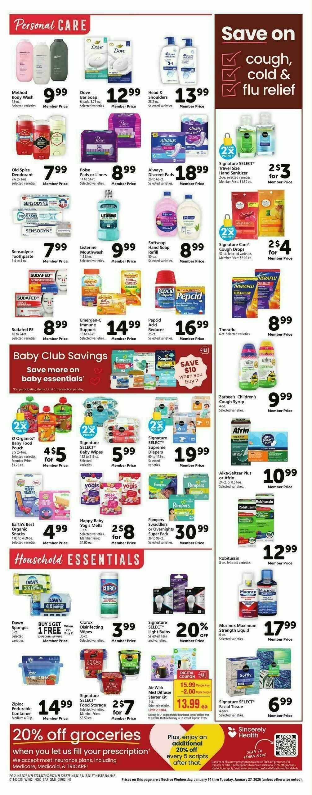 Safeway Weekly Ad from January 14