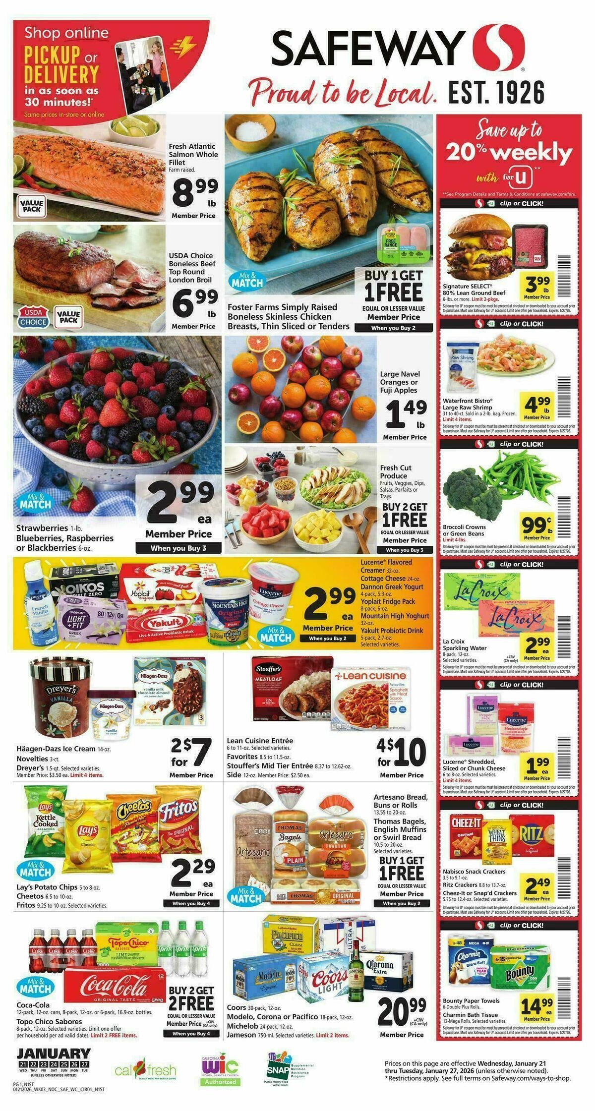Safeway Weekly Ad from January 21