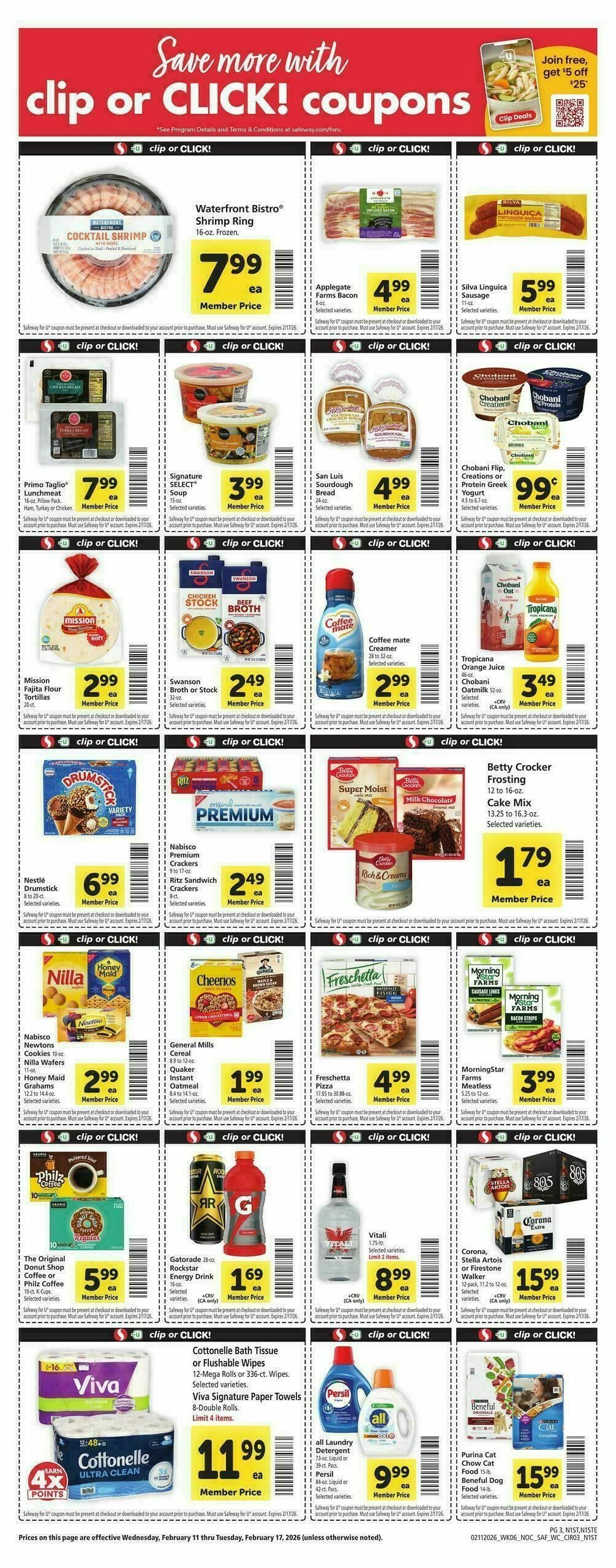 Safeway Weekly Ad from February 11