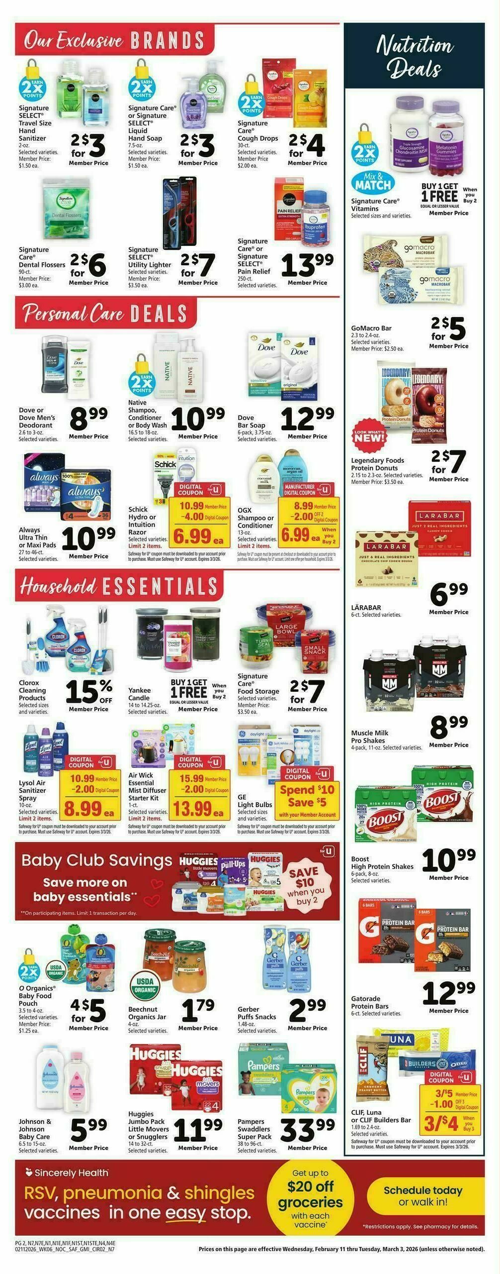 Safeway Weekly Ad from February 11