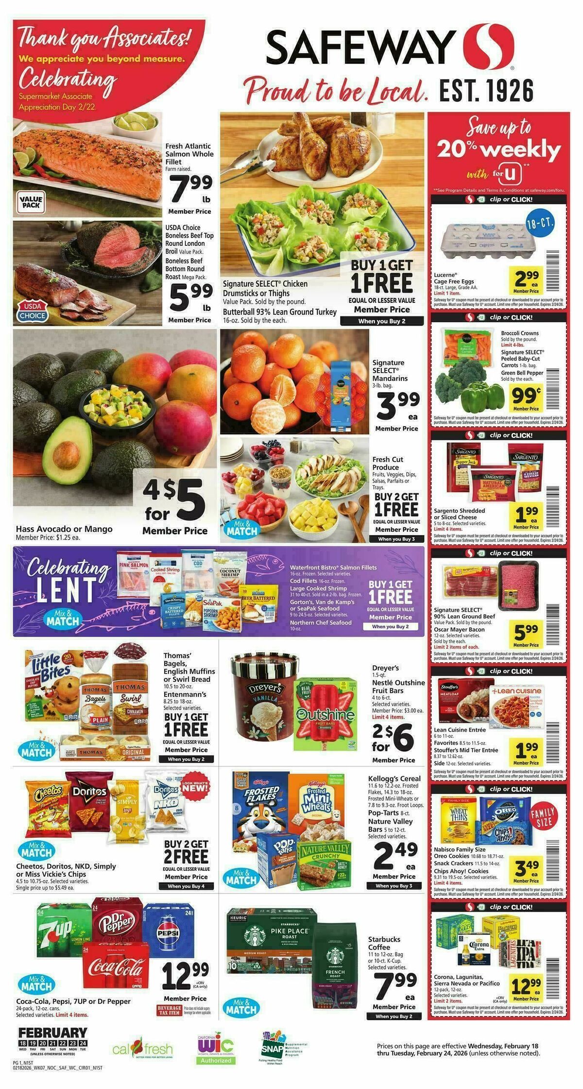 Safeway Weekly Ad from February 18