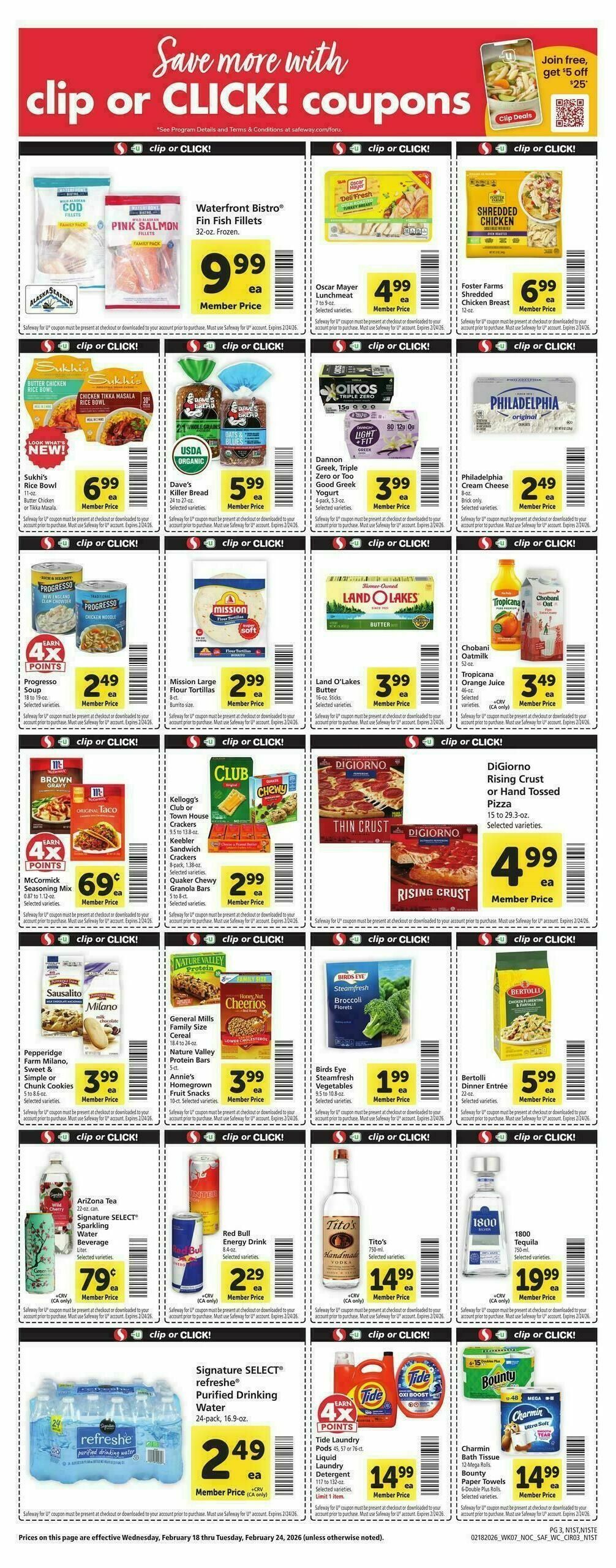 Safeway Weekly Ad from February 18