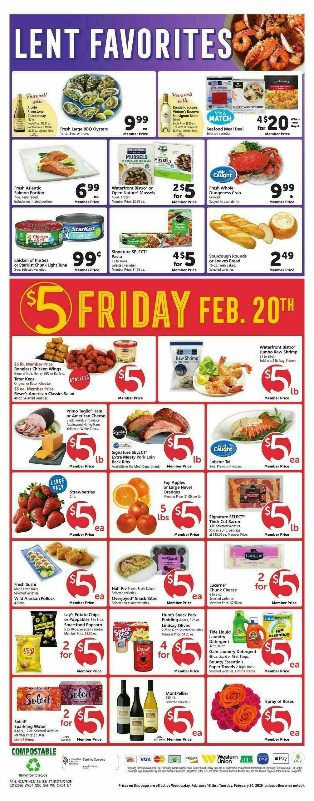 Safeway Weekly Ad from February 18