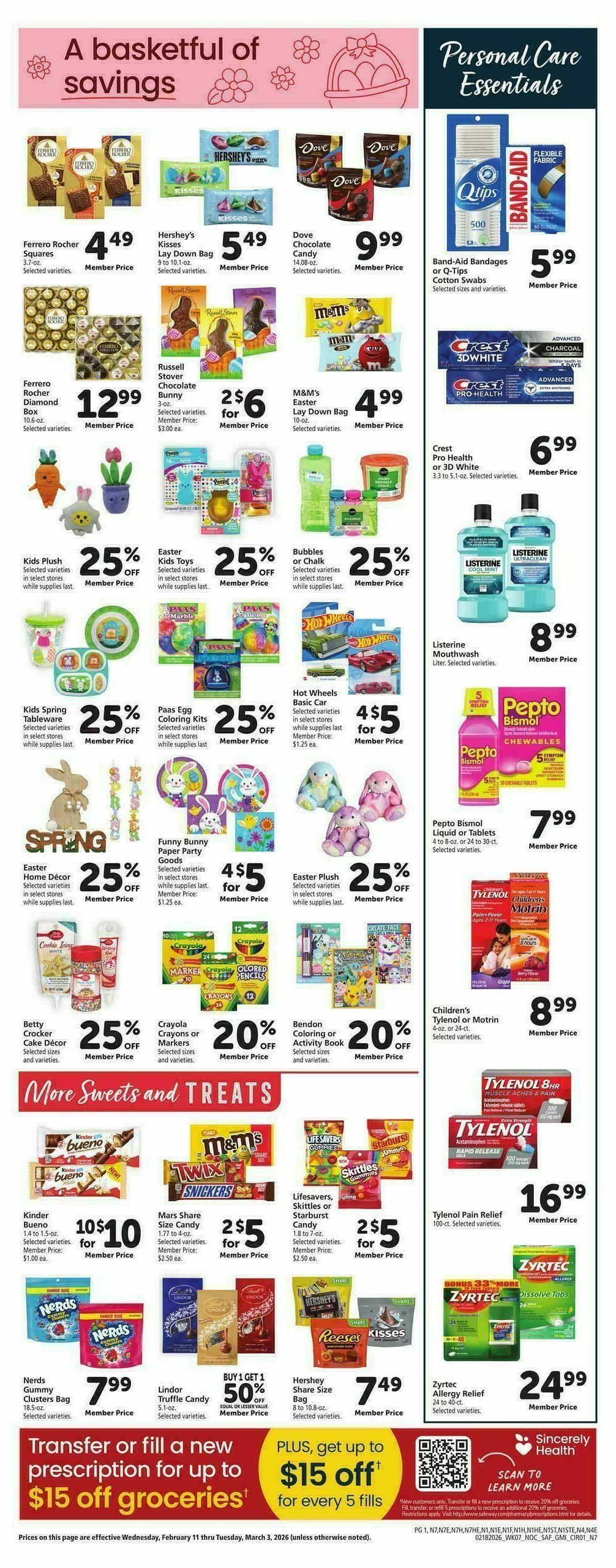 Safeway Weekly Ad from February 18