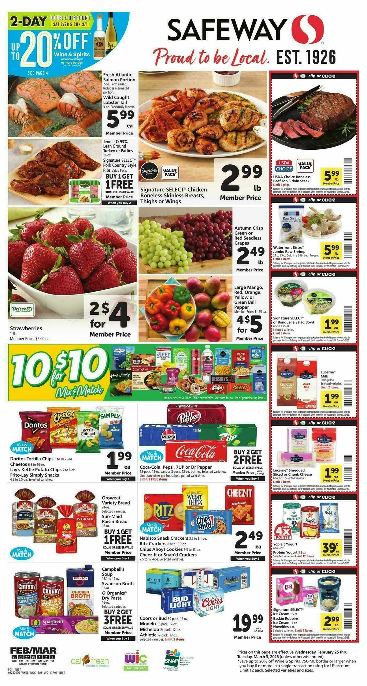 Safeway Weekly Ad from February 25