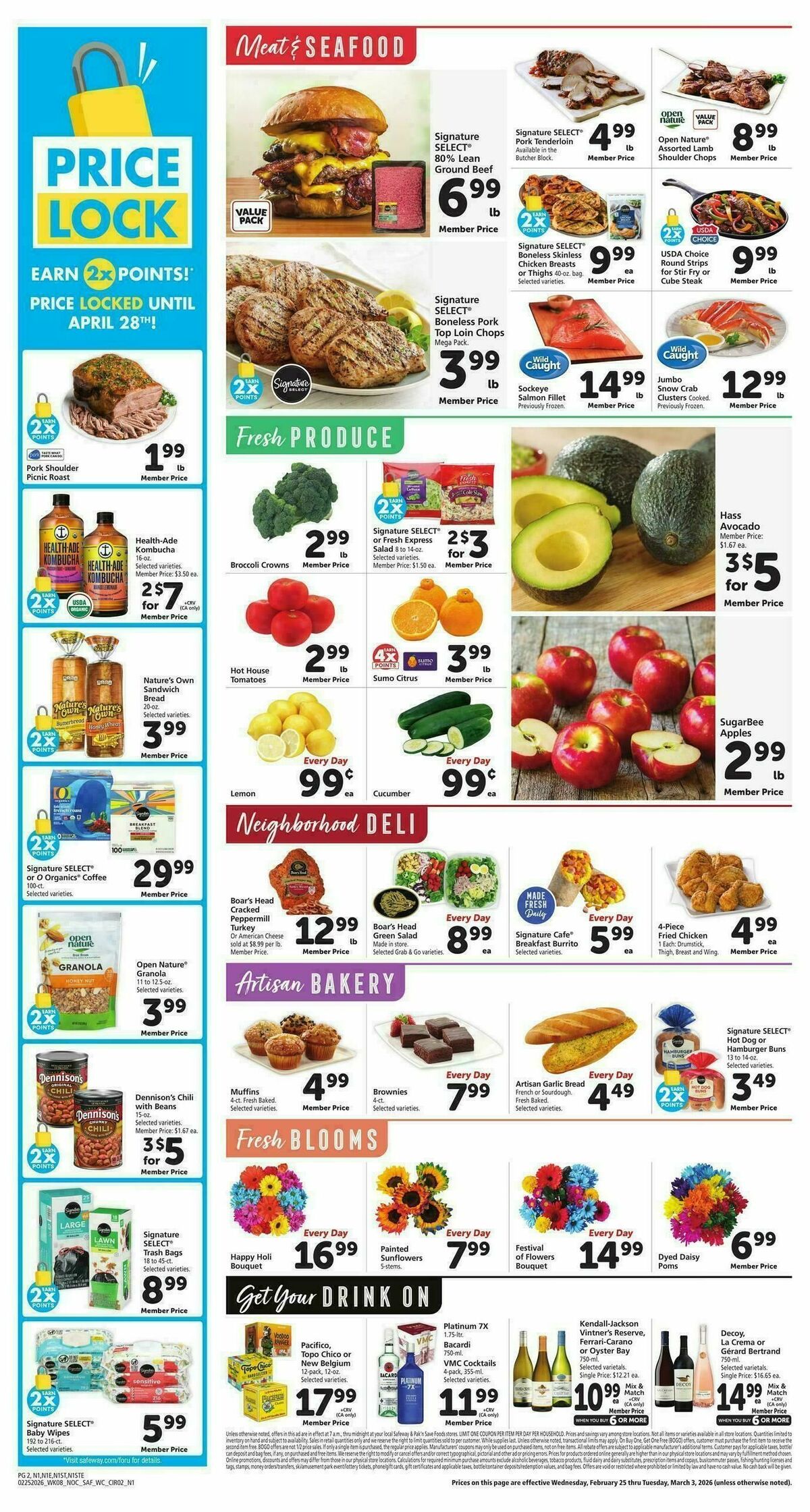 Safeway Weekly Ad from February 25