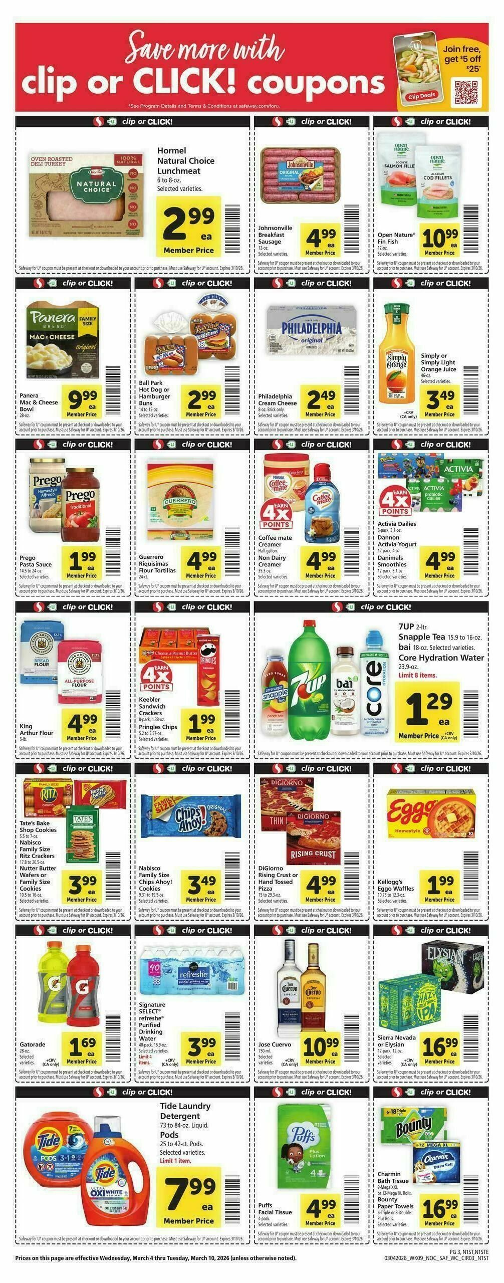 Safeway Weekly Ad from March 4