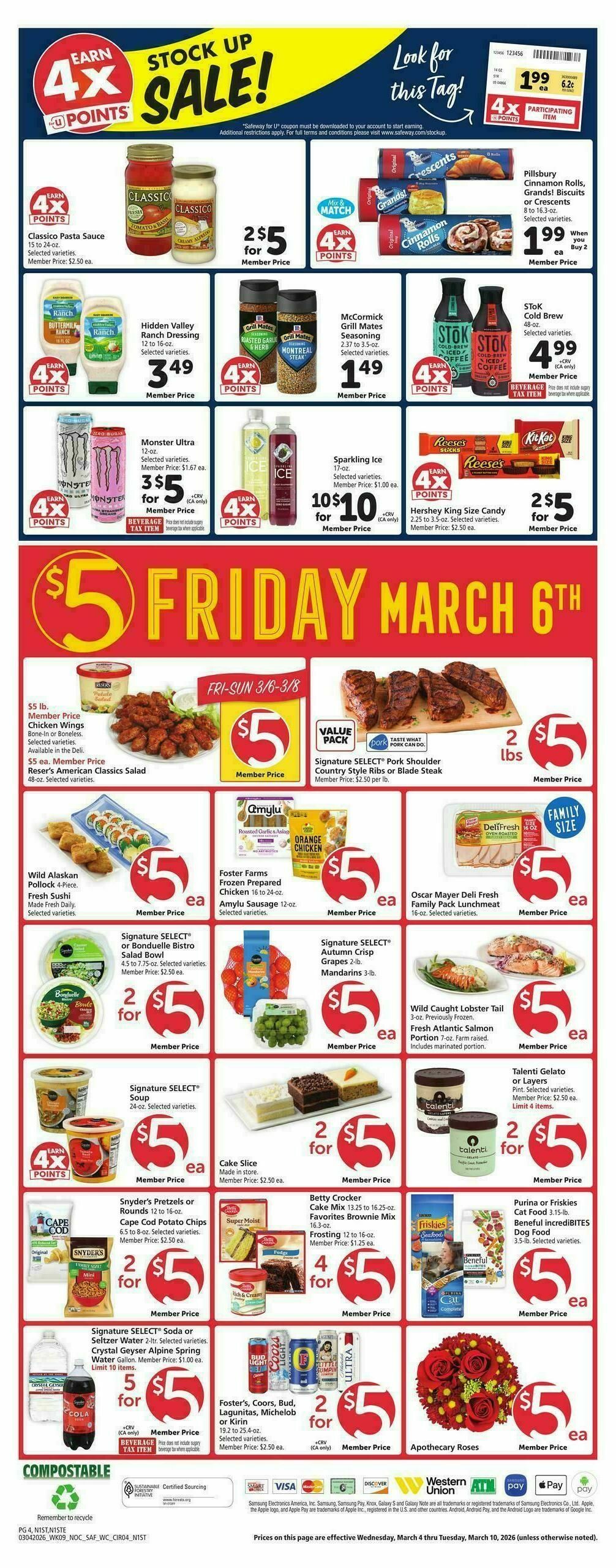 Safeway Weekly Ad from March 4