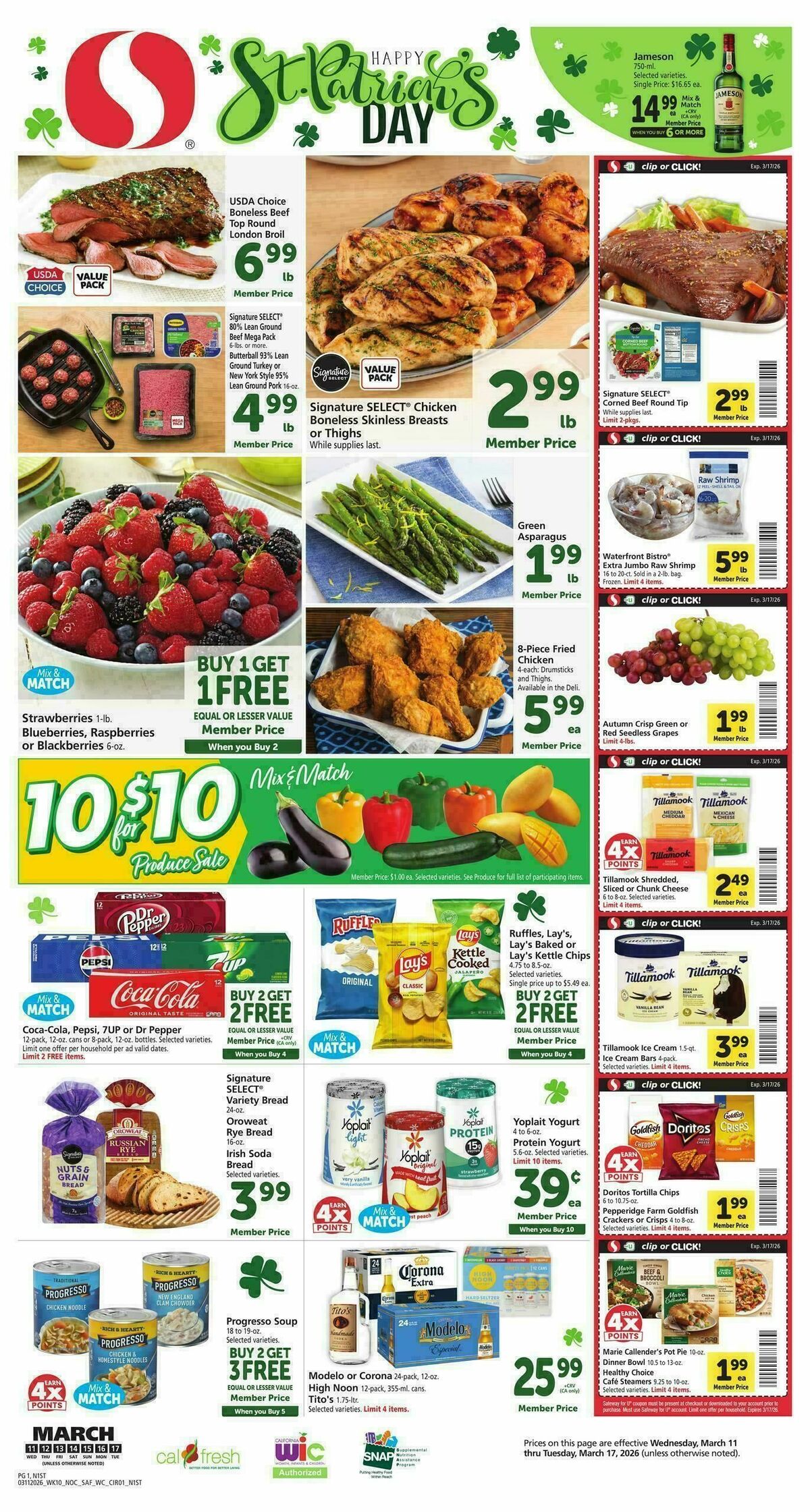Safeway Weekly Ad from March 11
