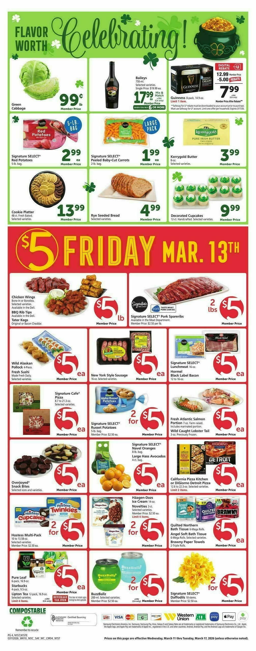 Safeway Weekly Ad from March 11