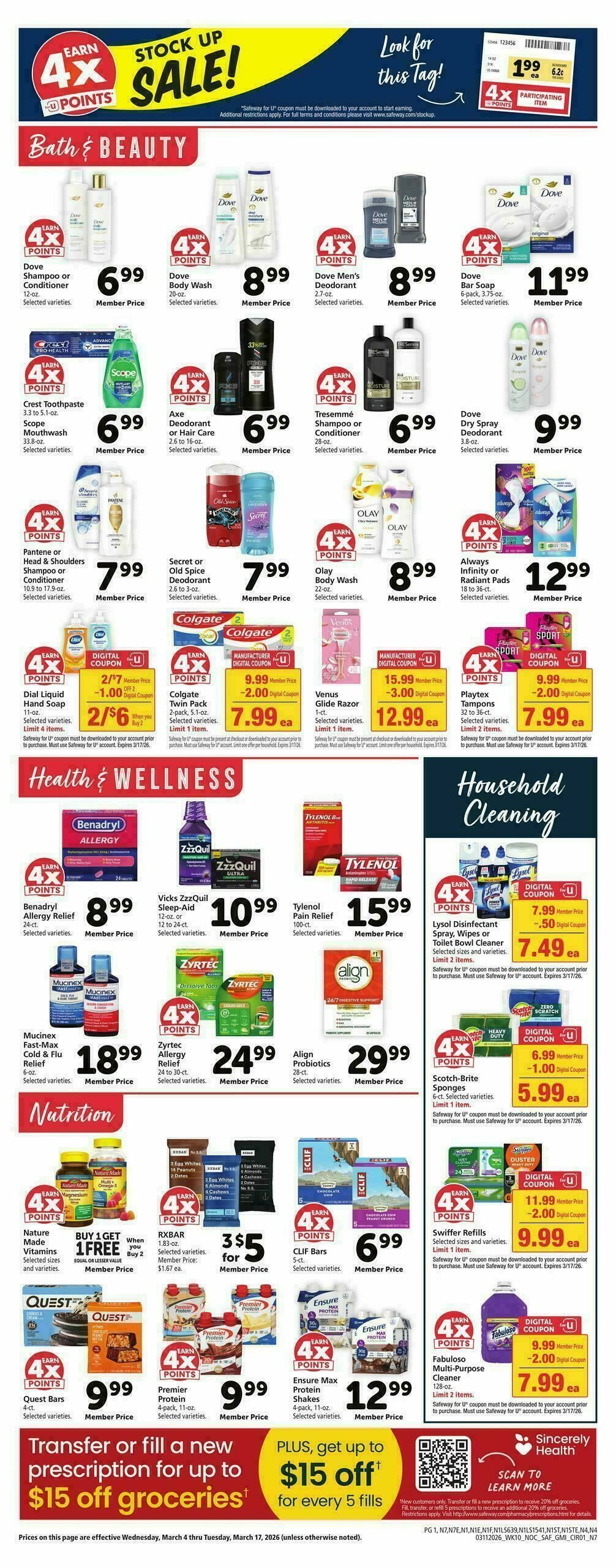 Safeway Weekly Ad from March 11