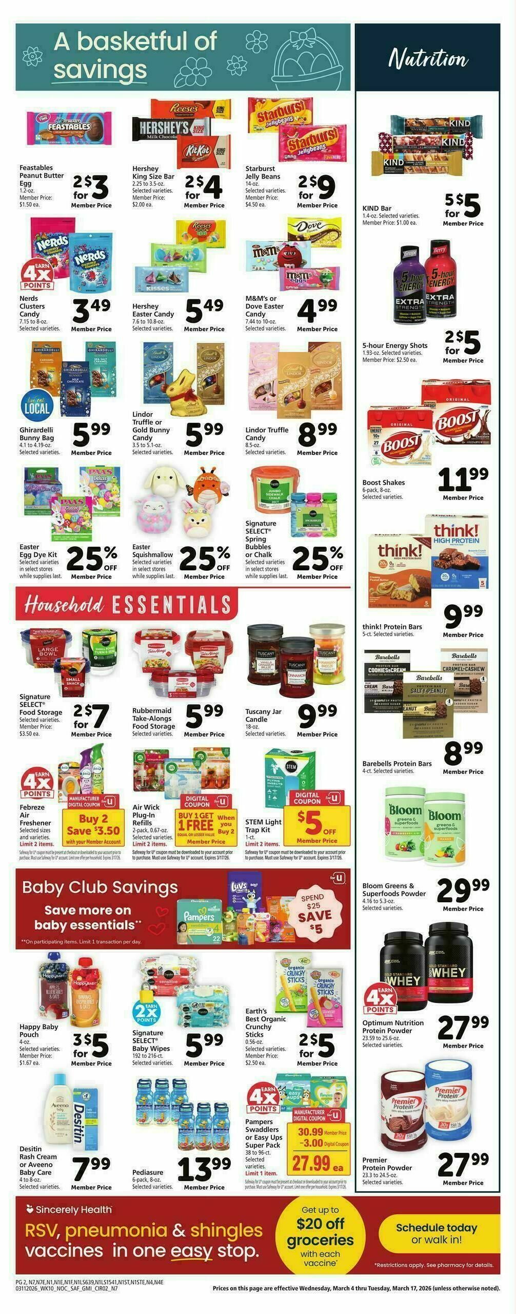 Safeway Weekly Ad from March 11