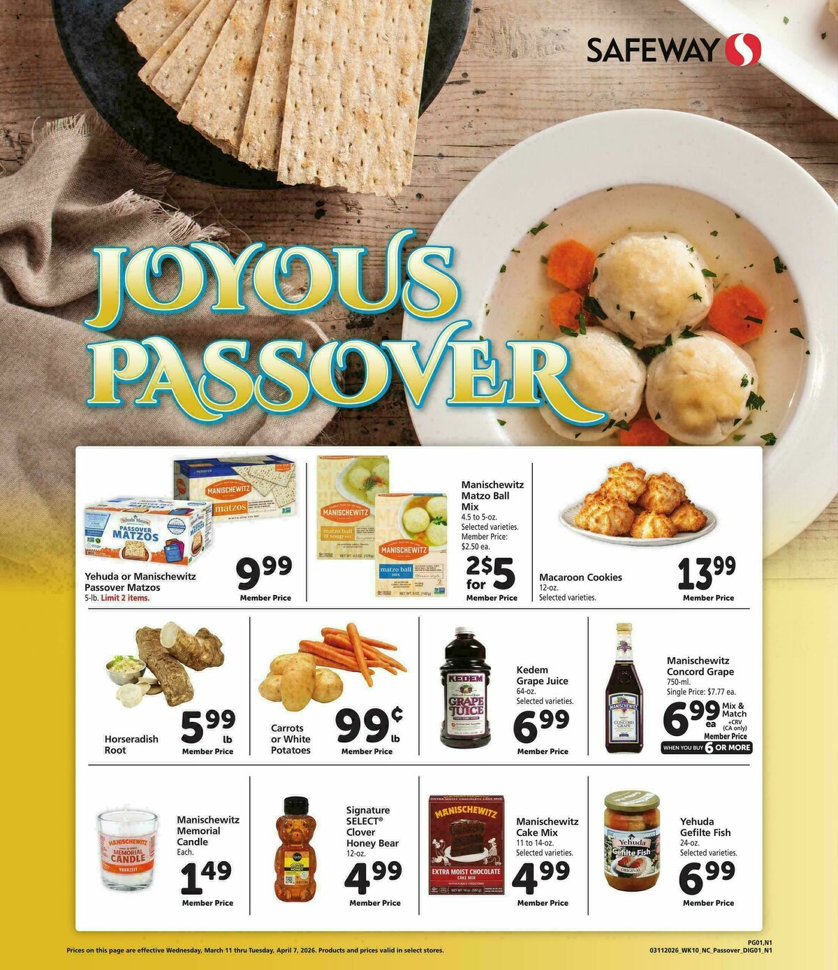 Safeway Specialty Publication Weekly Ad from March 11