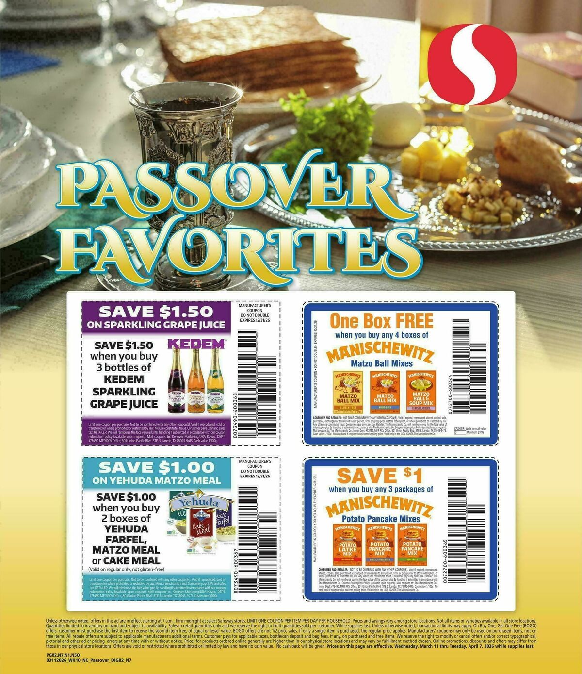 Safeway Specialty Publication Weekly Ad from March 11