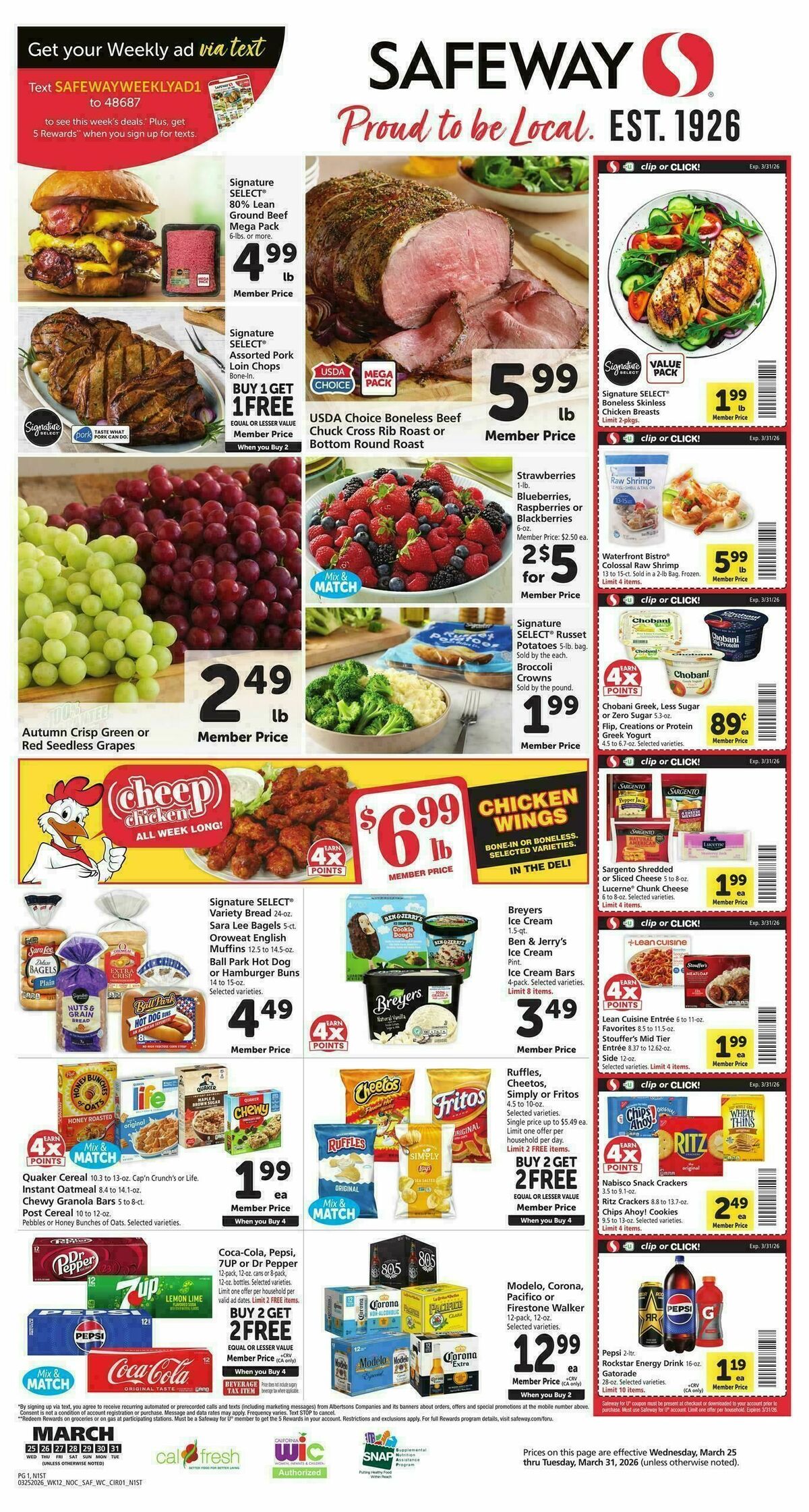 Safeway Weekly Ad from March 25