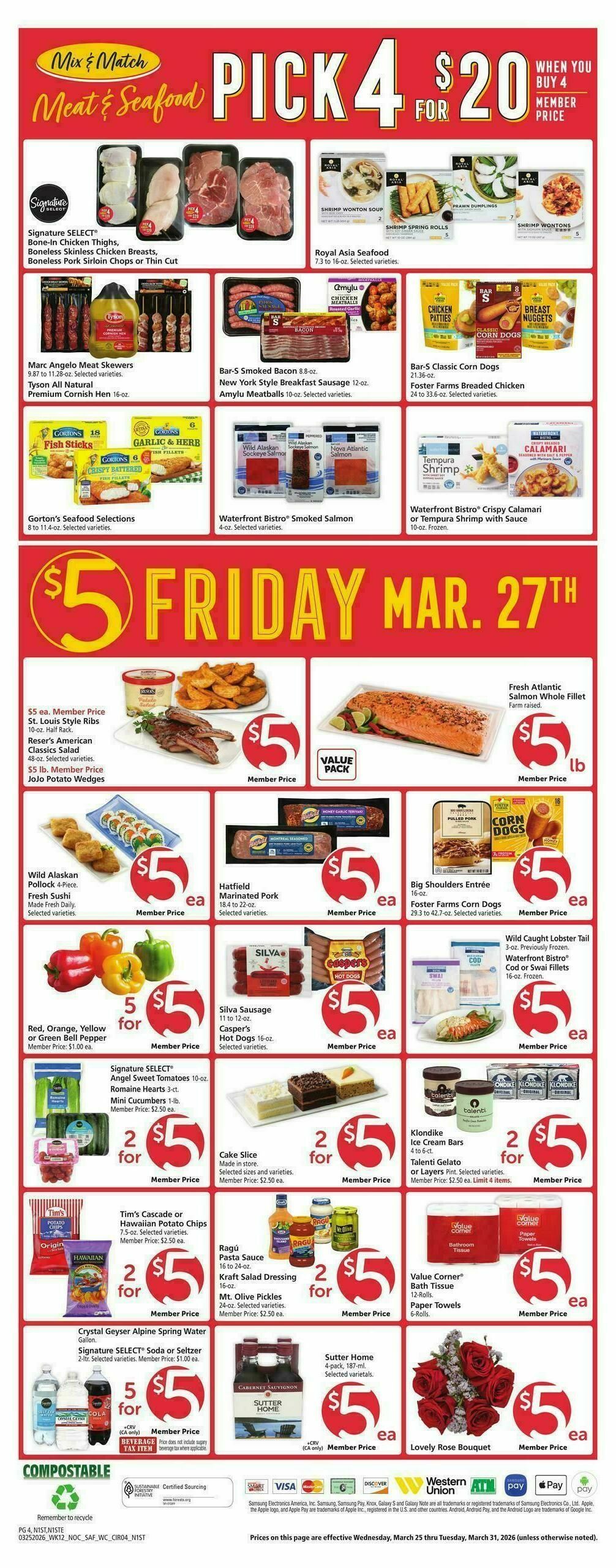 Safeway Weekly Ad from March 25