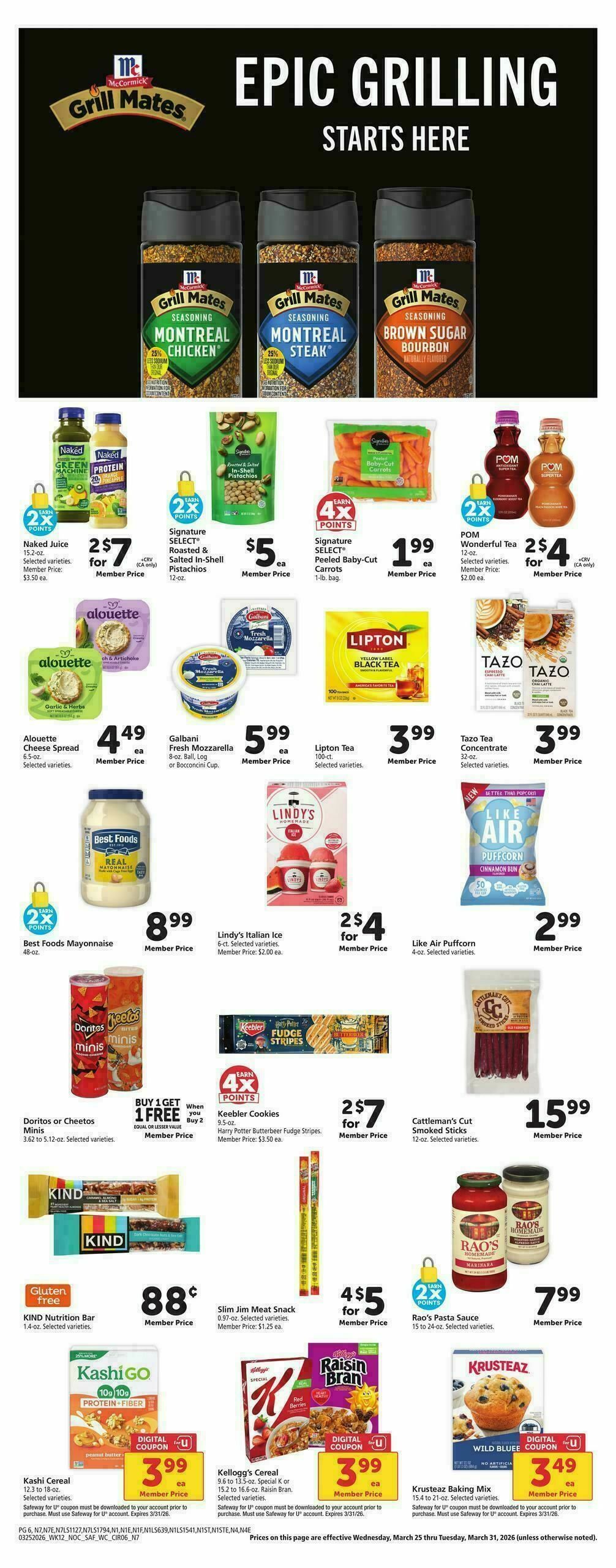 Safeway Weekly Ad from March 25