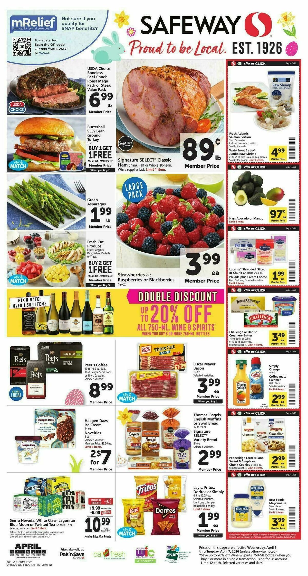 Safeway Weekly Ad from April 1