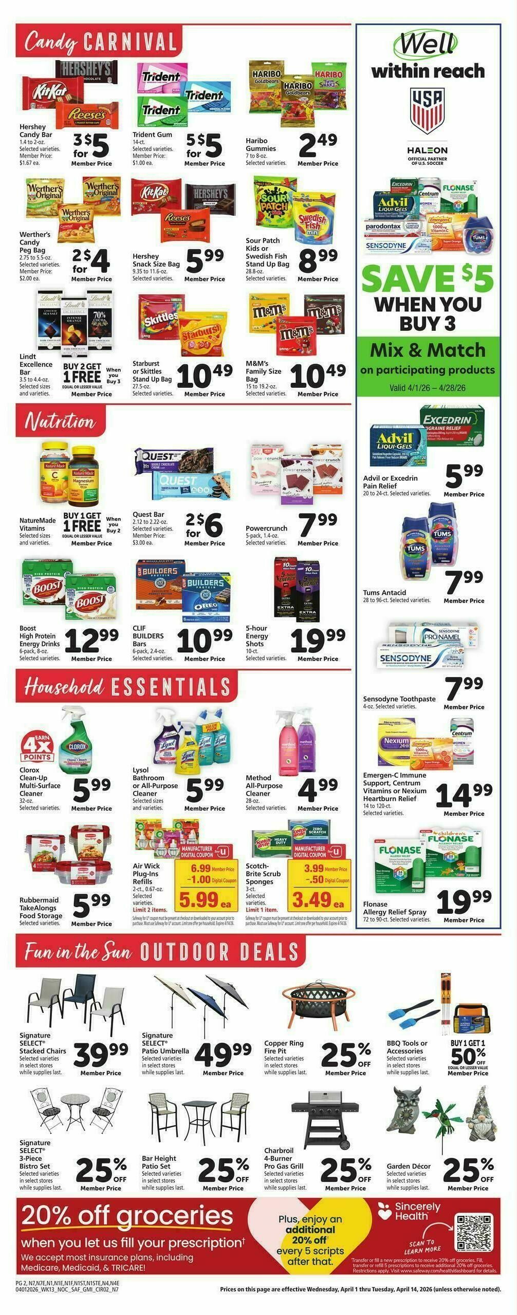 Safeway Weekly Ad from April 1