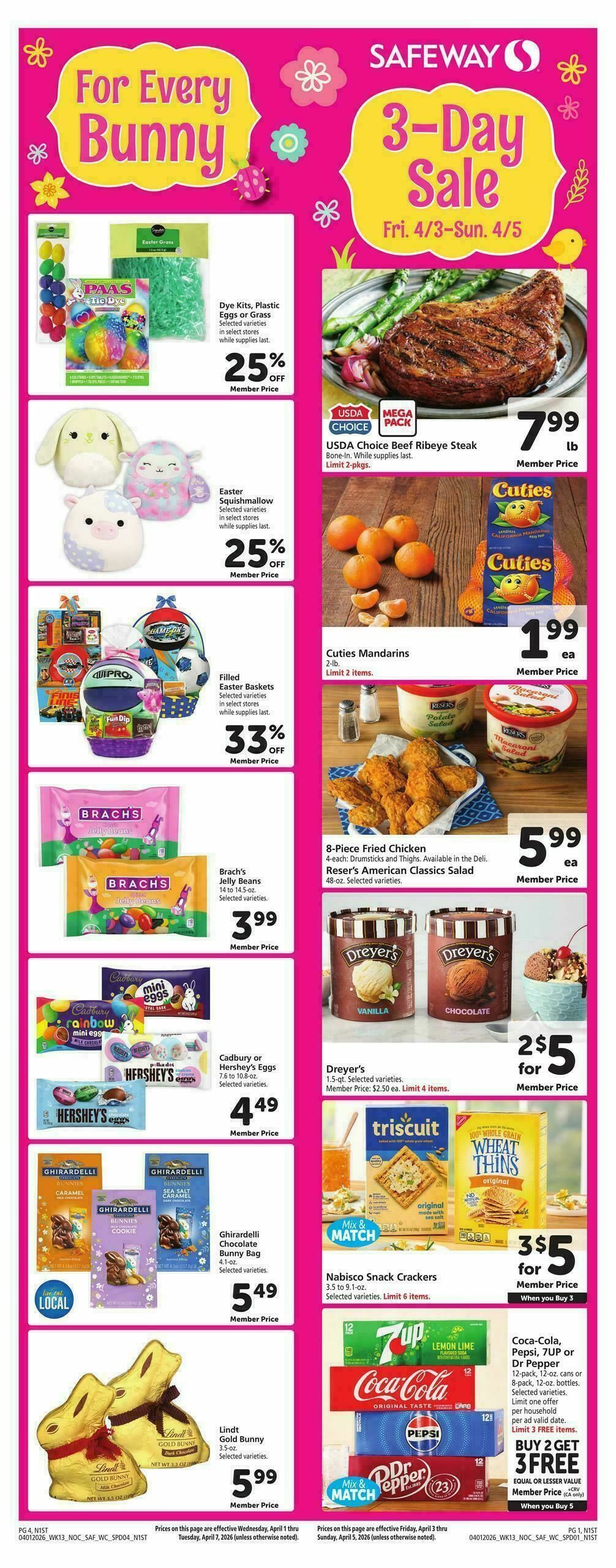 Safeway Weekly Ad from April 1