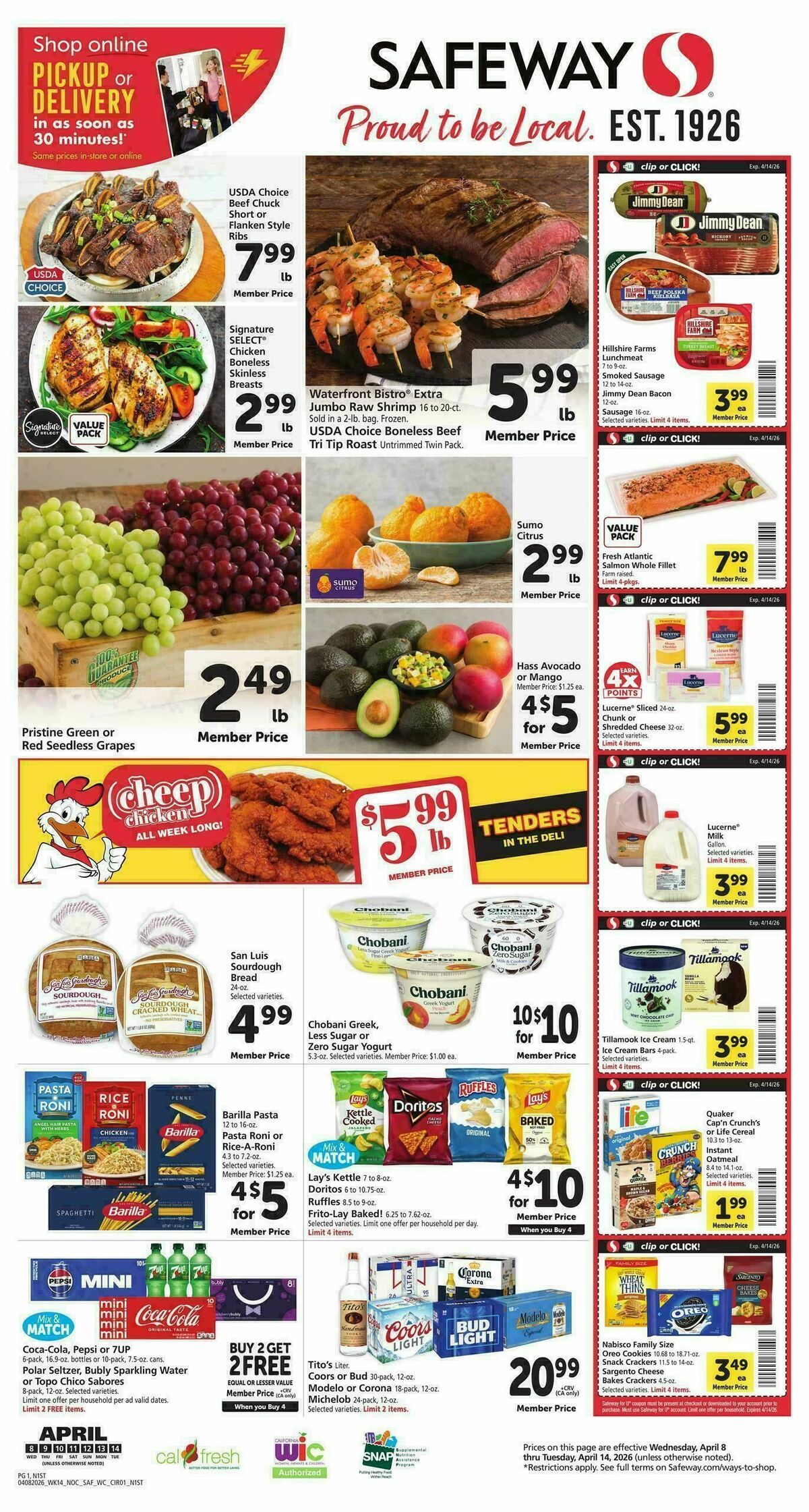 Safeway Weekly Ad from April 8