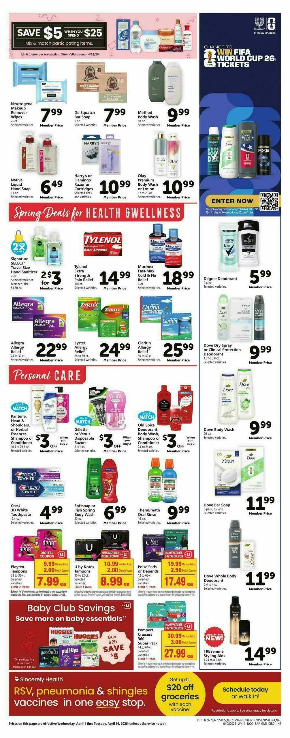 Safeway Weekly Ad from April 8