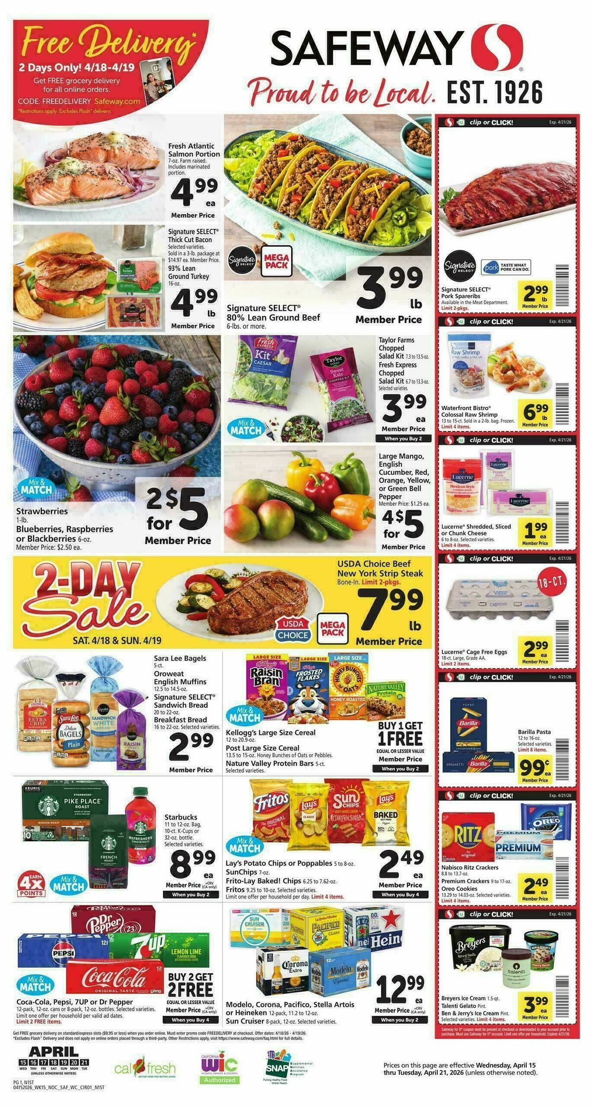 Safeway Weekly Ad from April 15