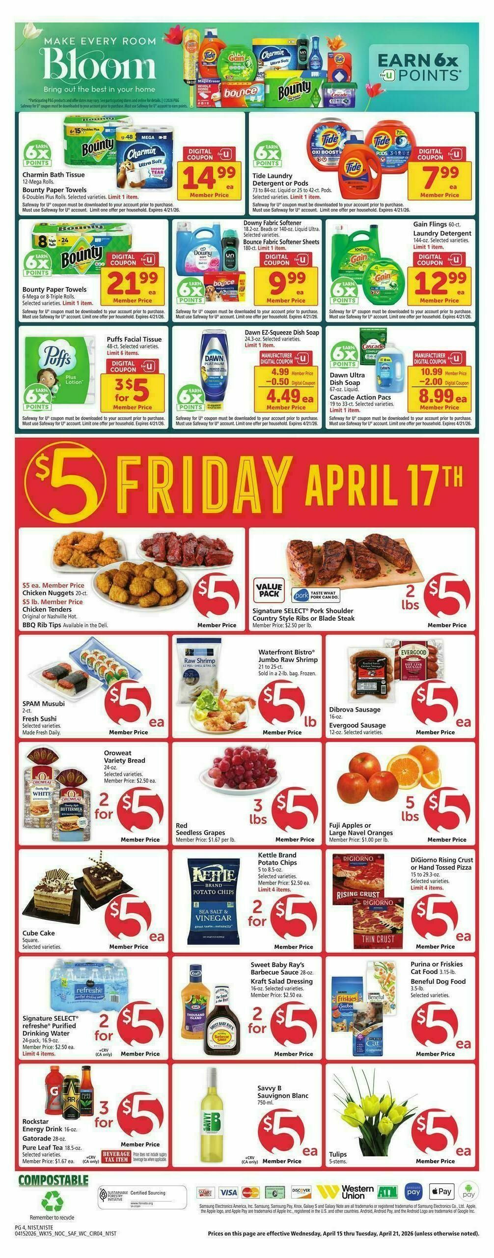 Safeway Weekly Ad from April 15