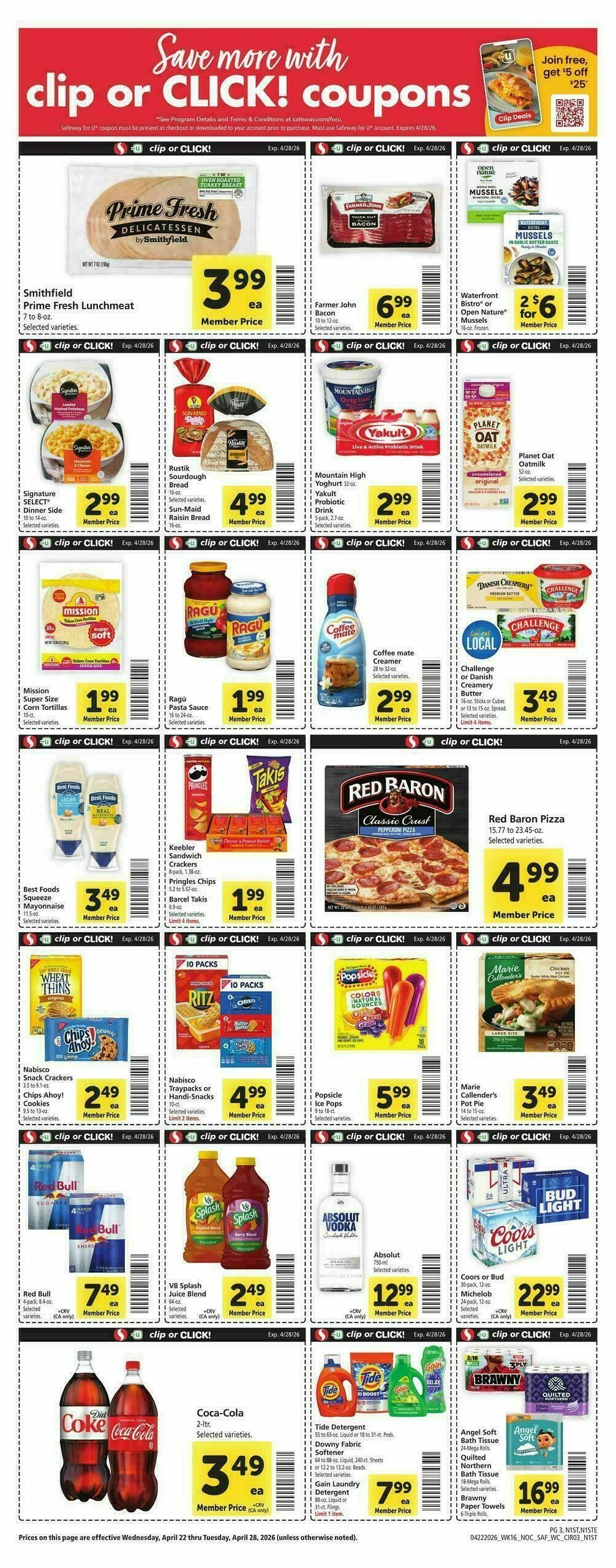 Safeway Weekly Ad from April 22