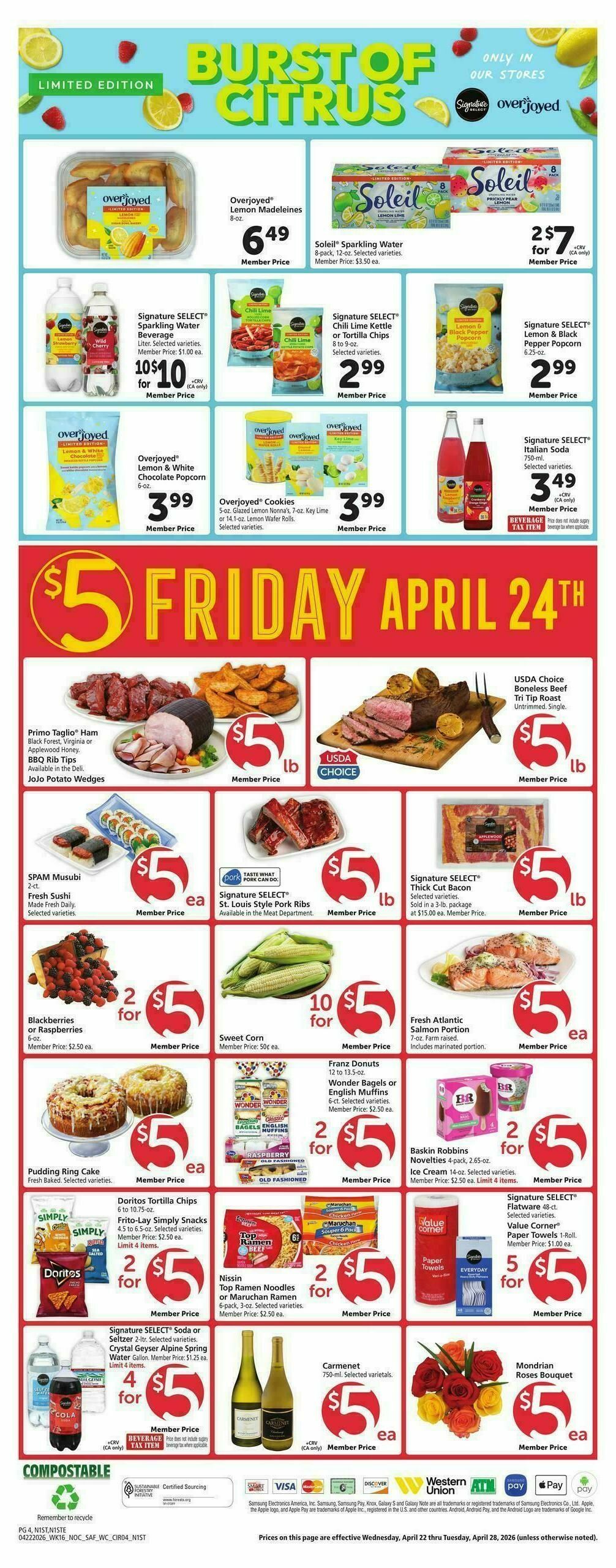 Safeway Weekly Ad from April 22