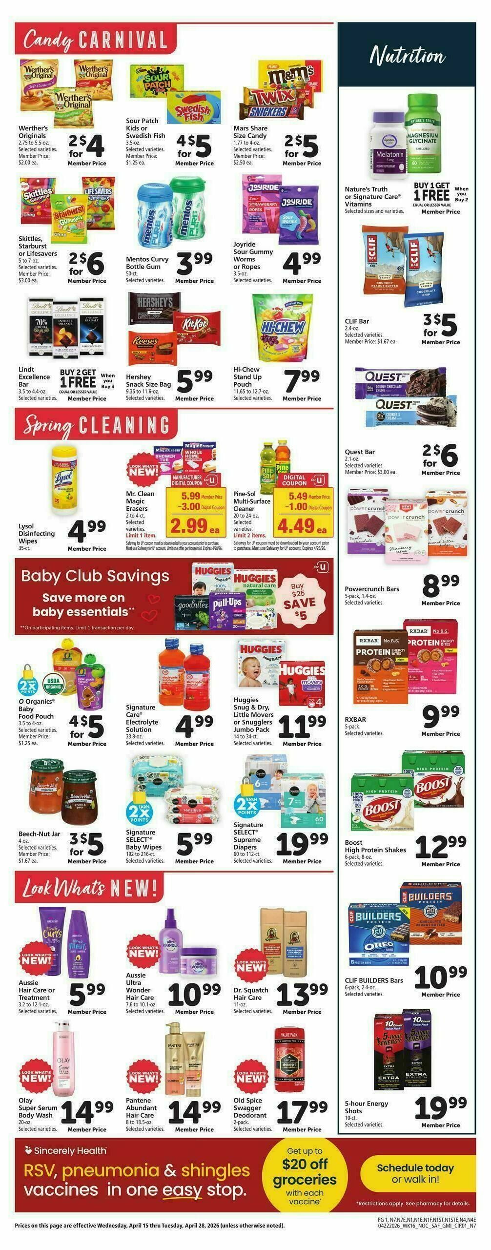 Safeway Weekly Ad from April 22