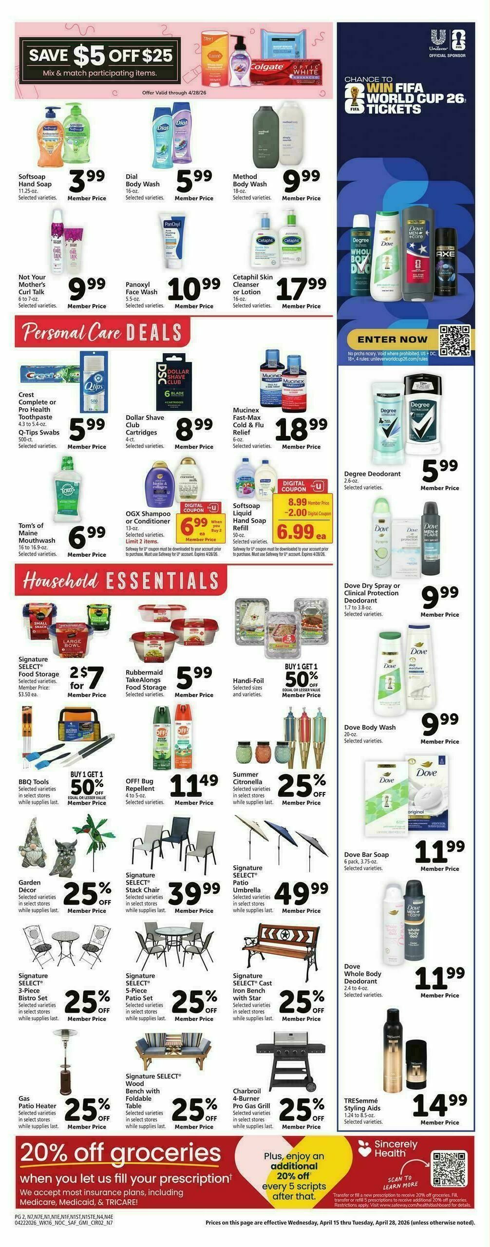 Safeway Weekly Ad from April 22