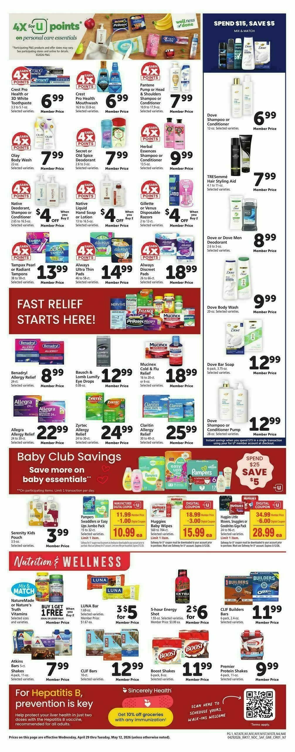 Safeway Weekly Ad from April 29