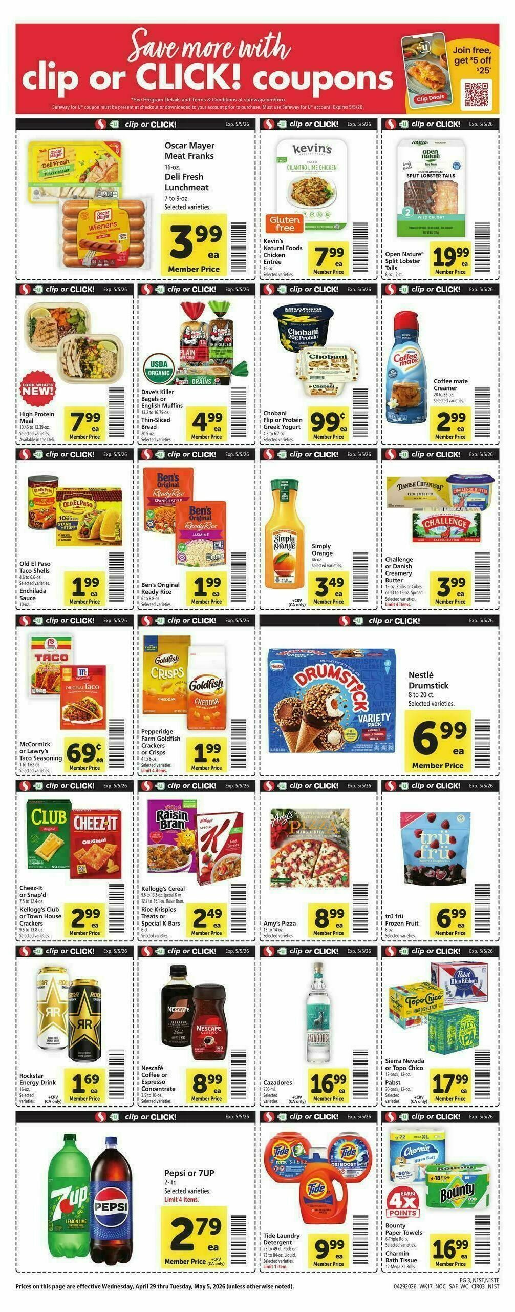 Safeway Weekly Ad from April 29