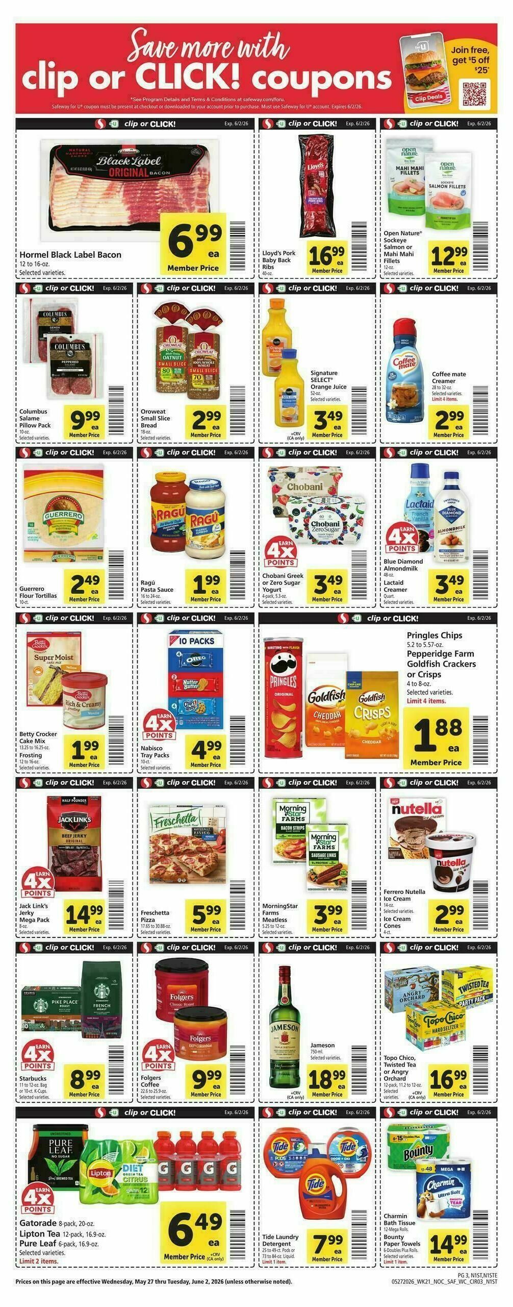 Safeway Weekly Ad from May 27