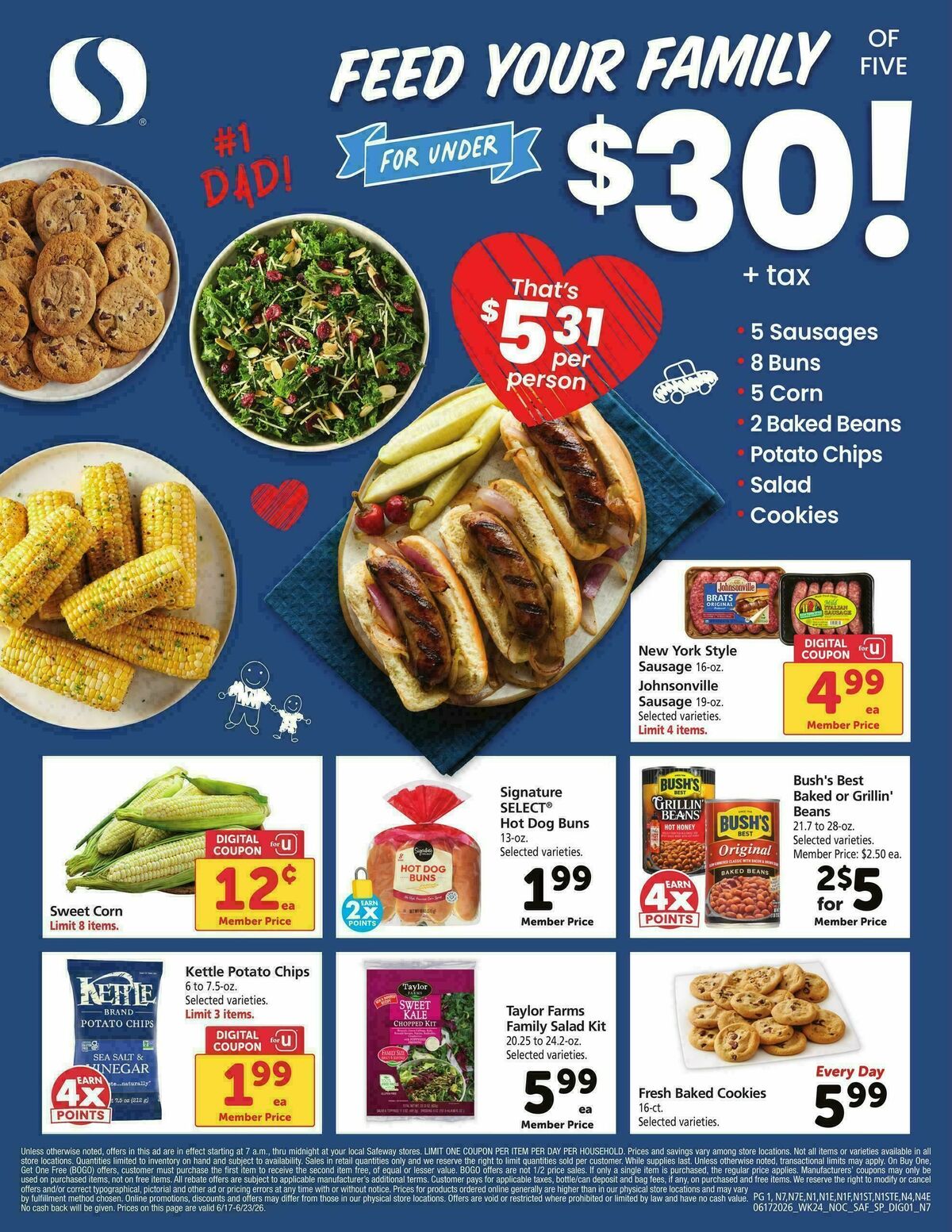 Safeway Specialty Publication Weekly Ad from June 17